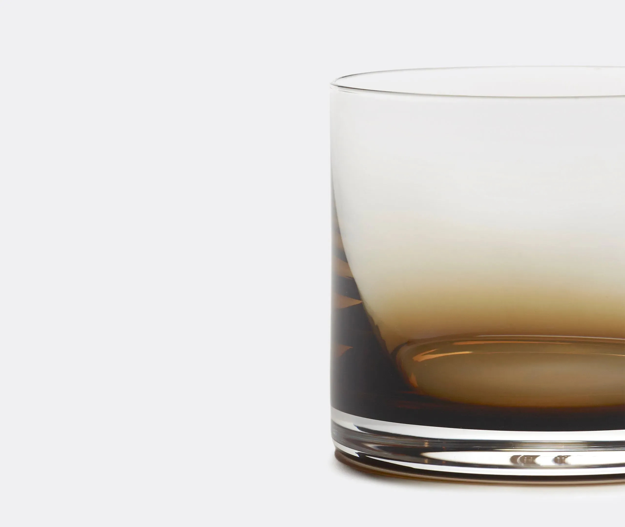 Tumbler Set of 4 with Gradient Tint - Brown