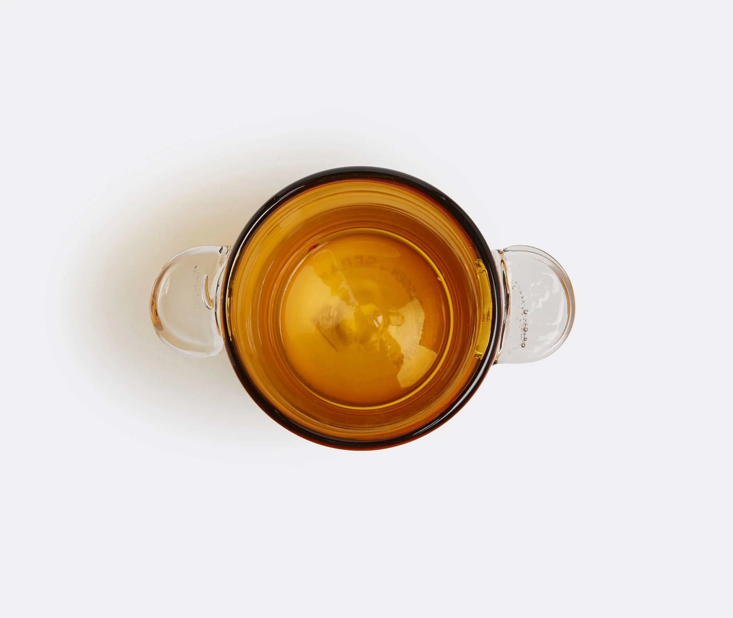 Wind & Fire Cylindrical Vase - Amber, Glass