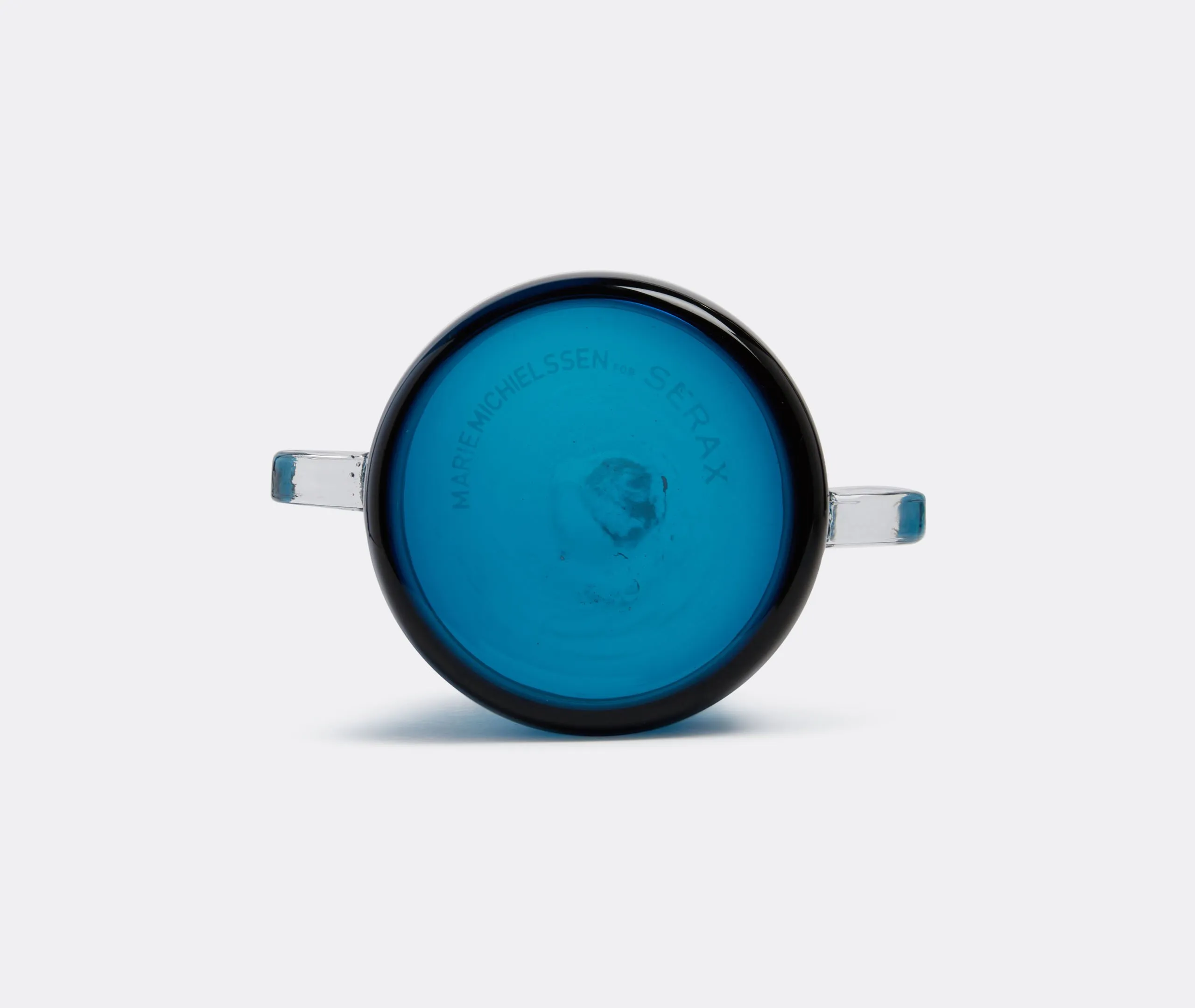 Wind & Fire Cylindrical Vase - Dark Blue, Glass