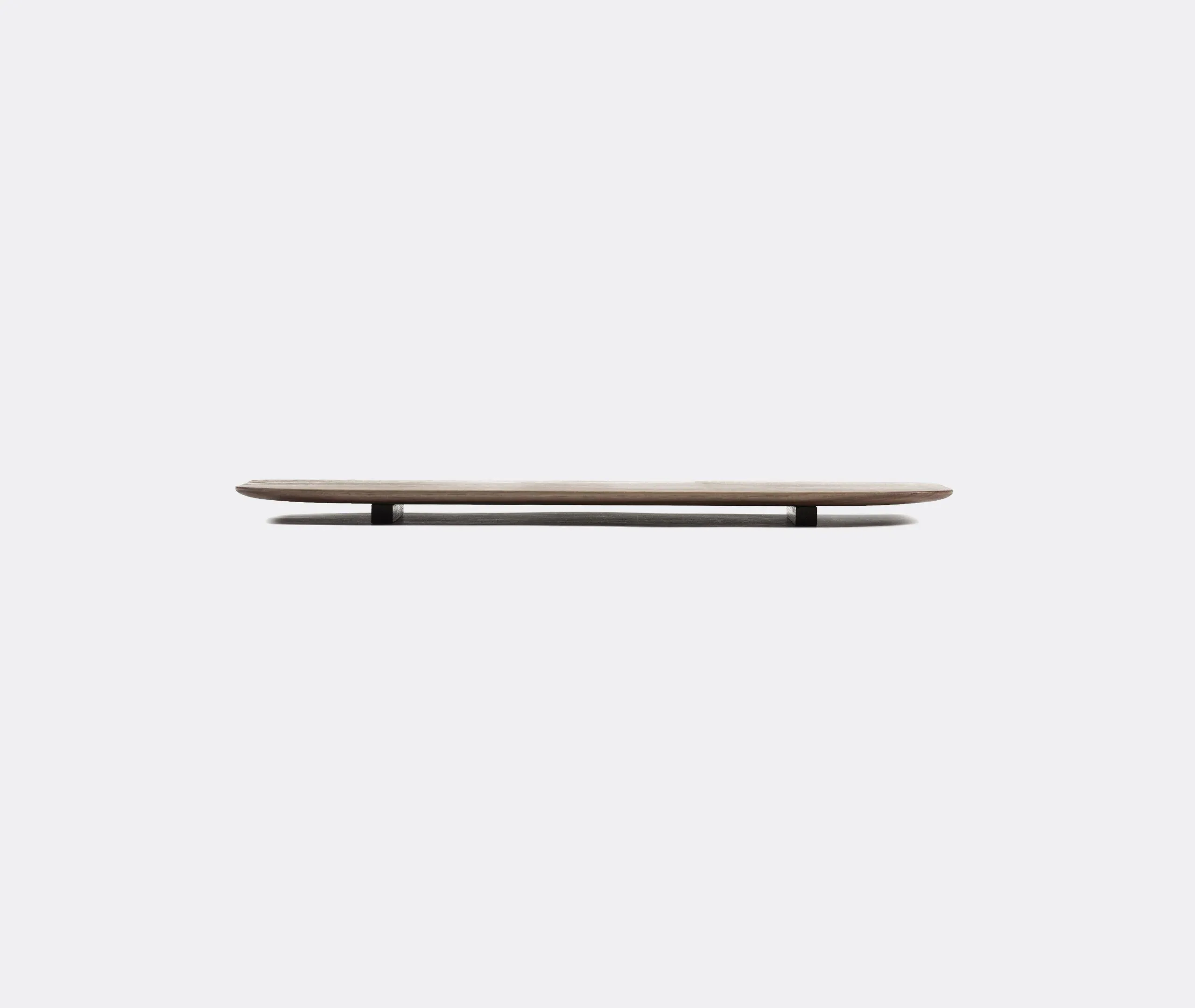 Wooden Serving Tray with Feet - Brown, Walnut