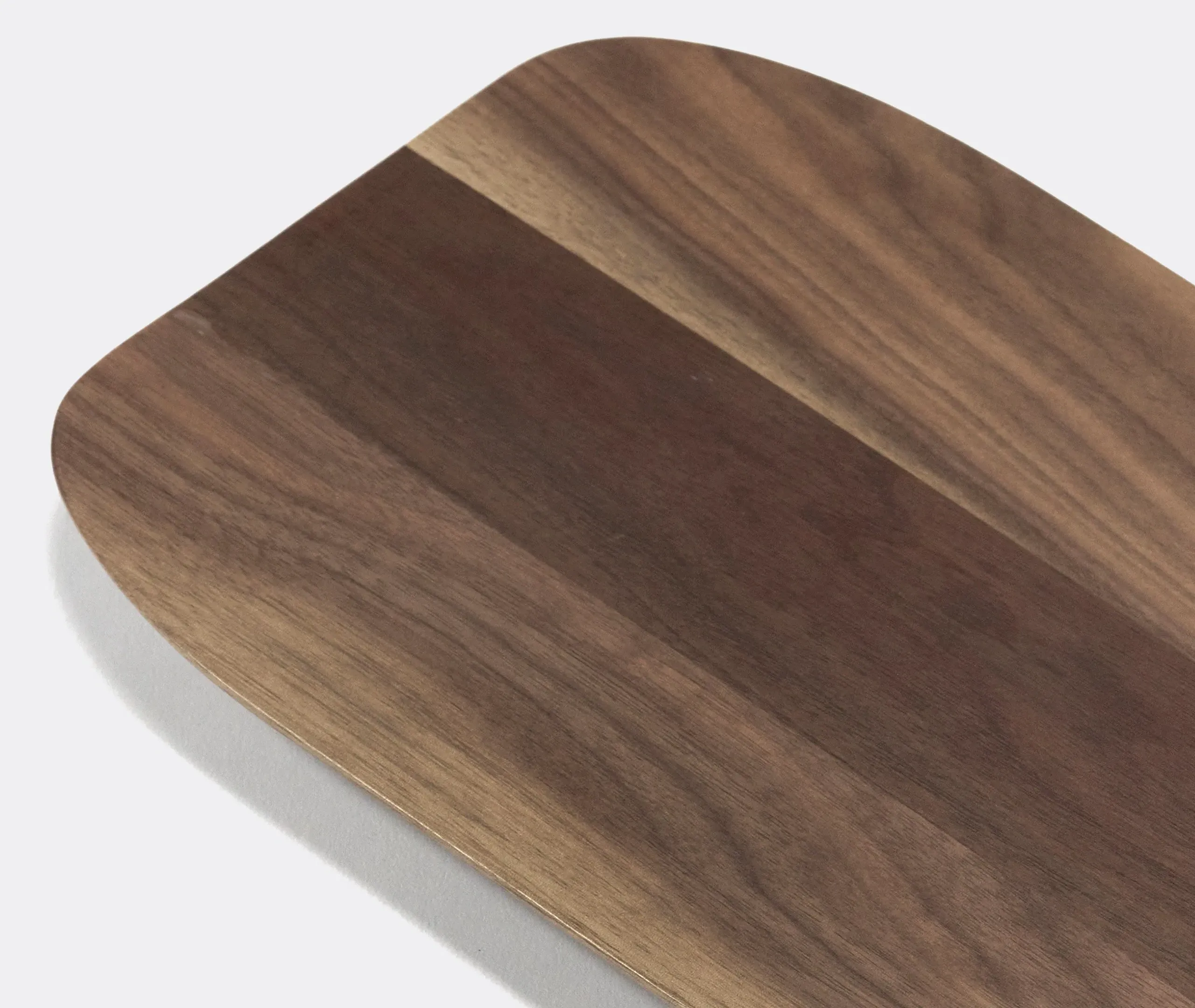 Wooden Serving Tray with Feet - Brown, Walnut