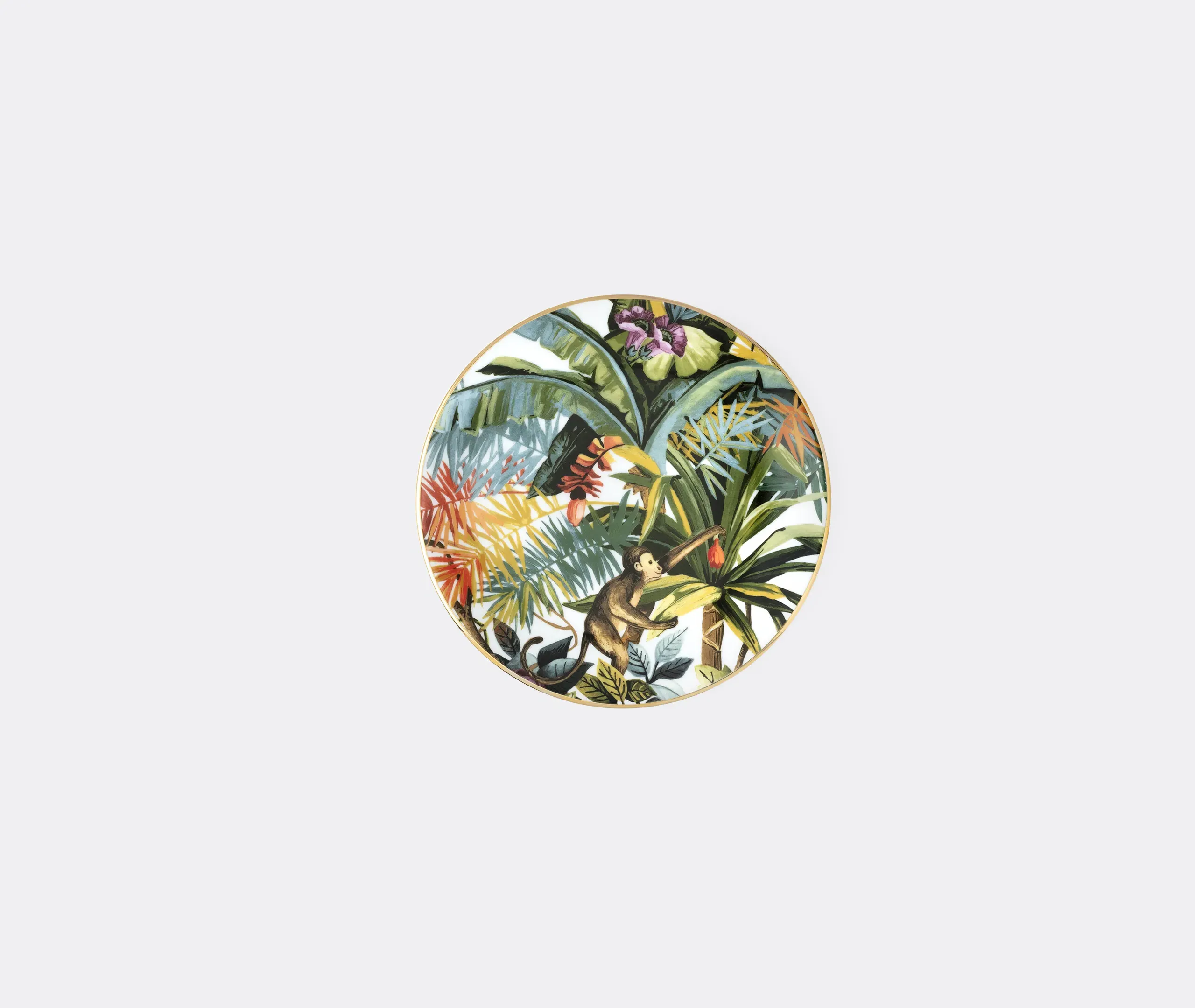 Jungle Dessert Plate - Multicolour, Porcelain product