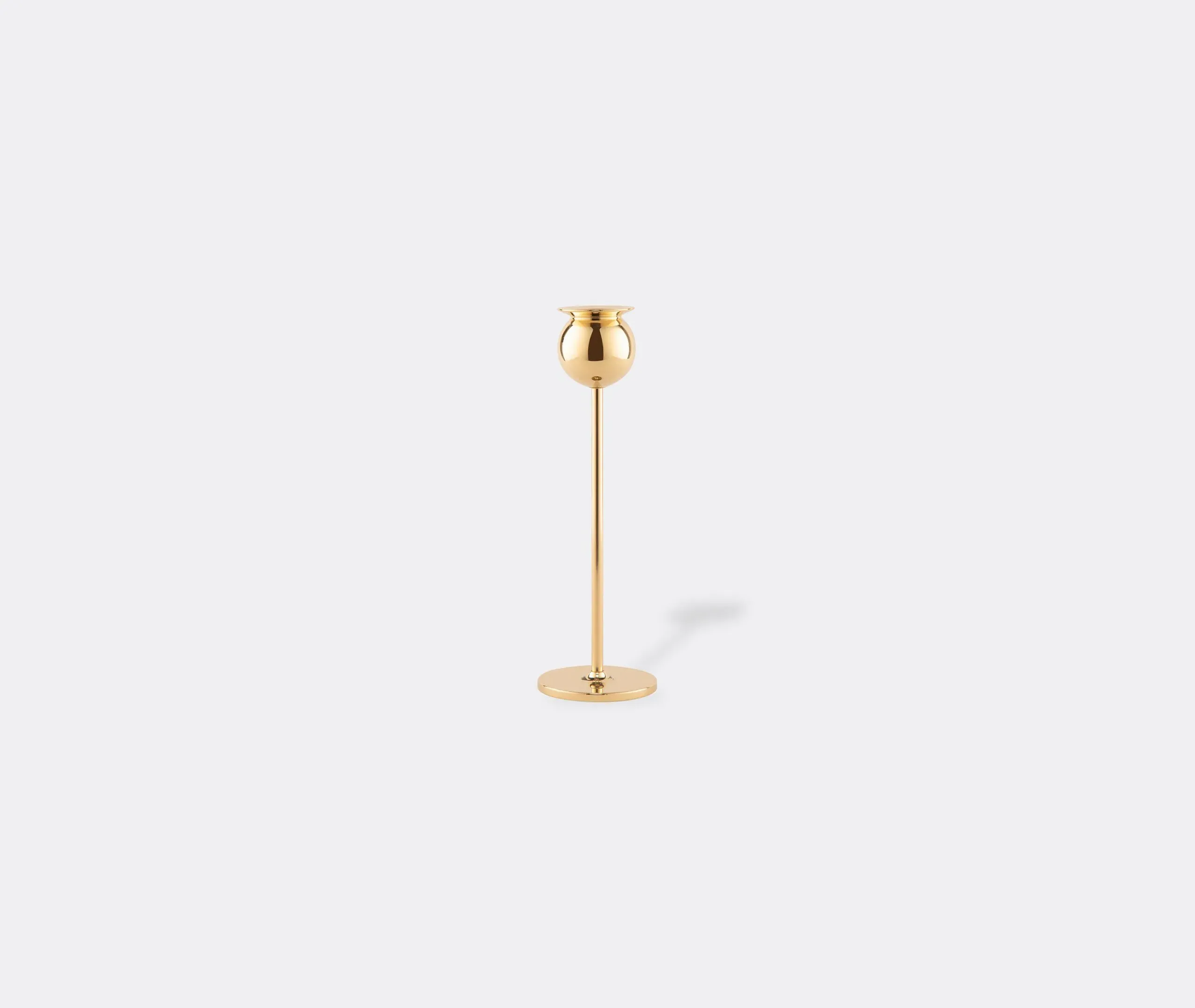 Small Candlestick Holder - Brass, Polished