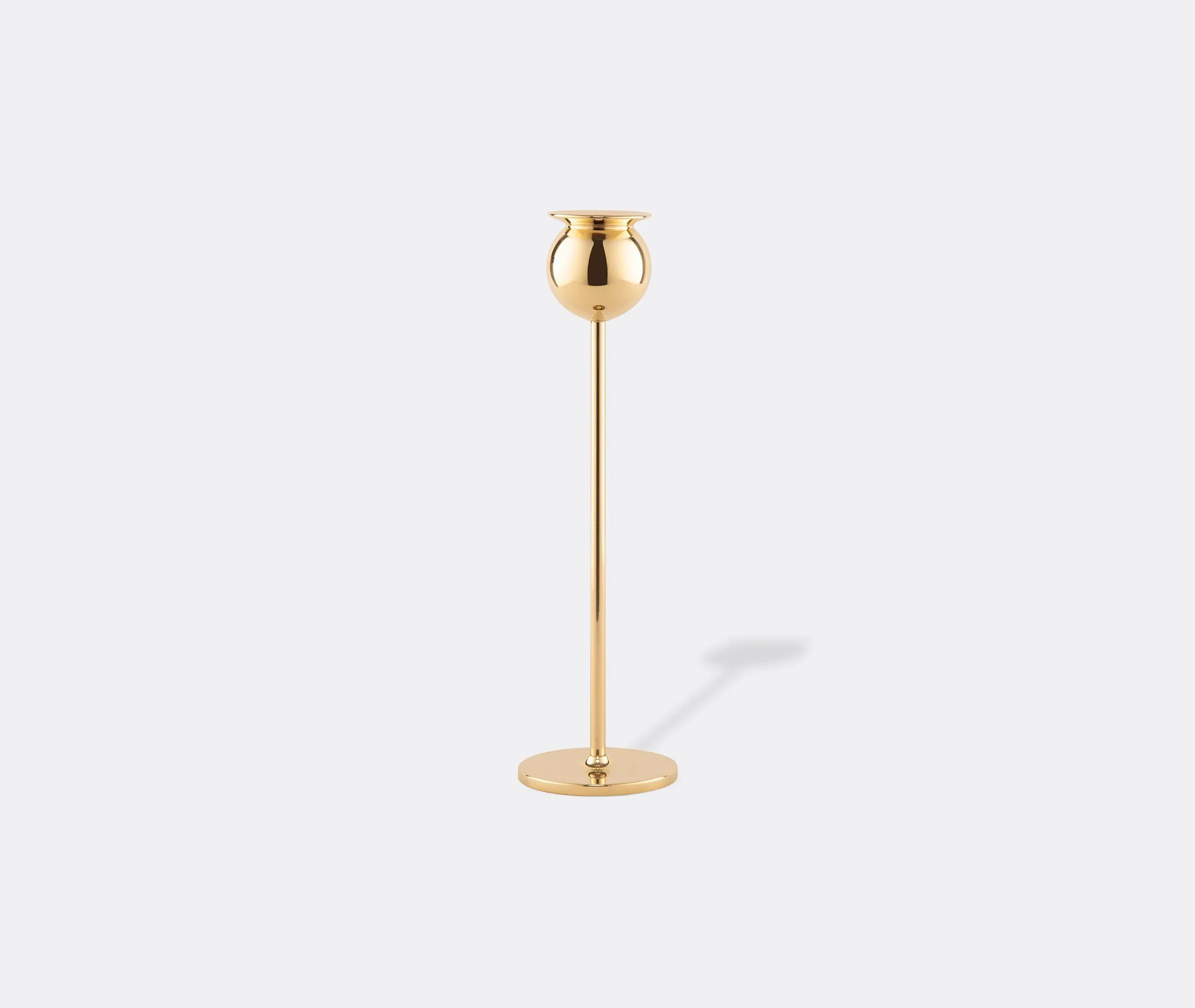 Tulip Medium Candlestick - Brass image