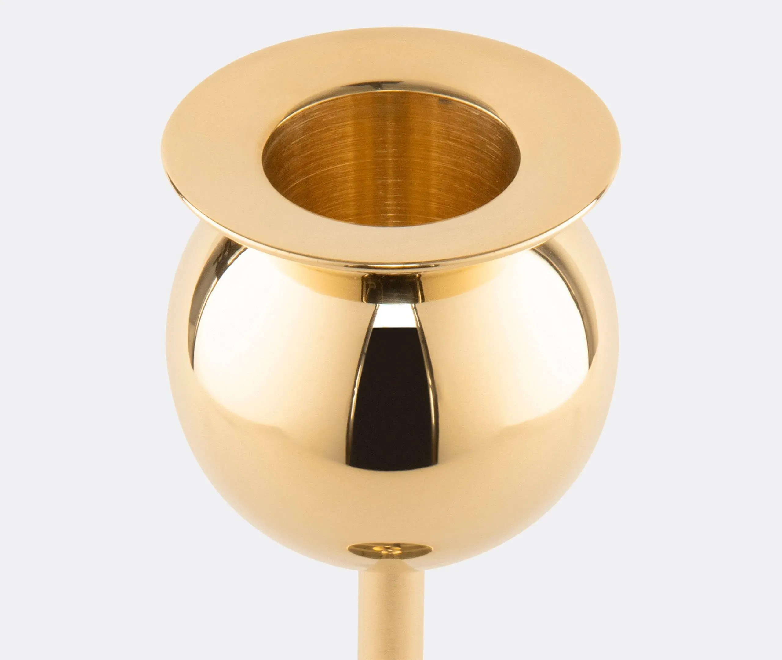 Tulip Small Candlestick - Brass