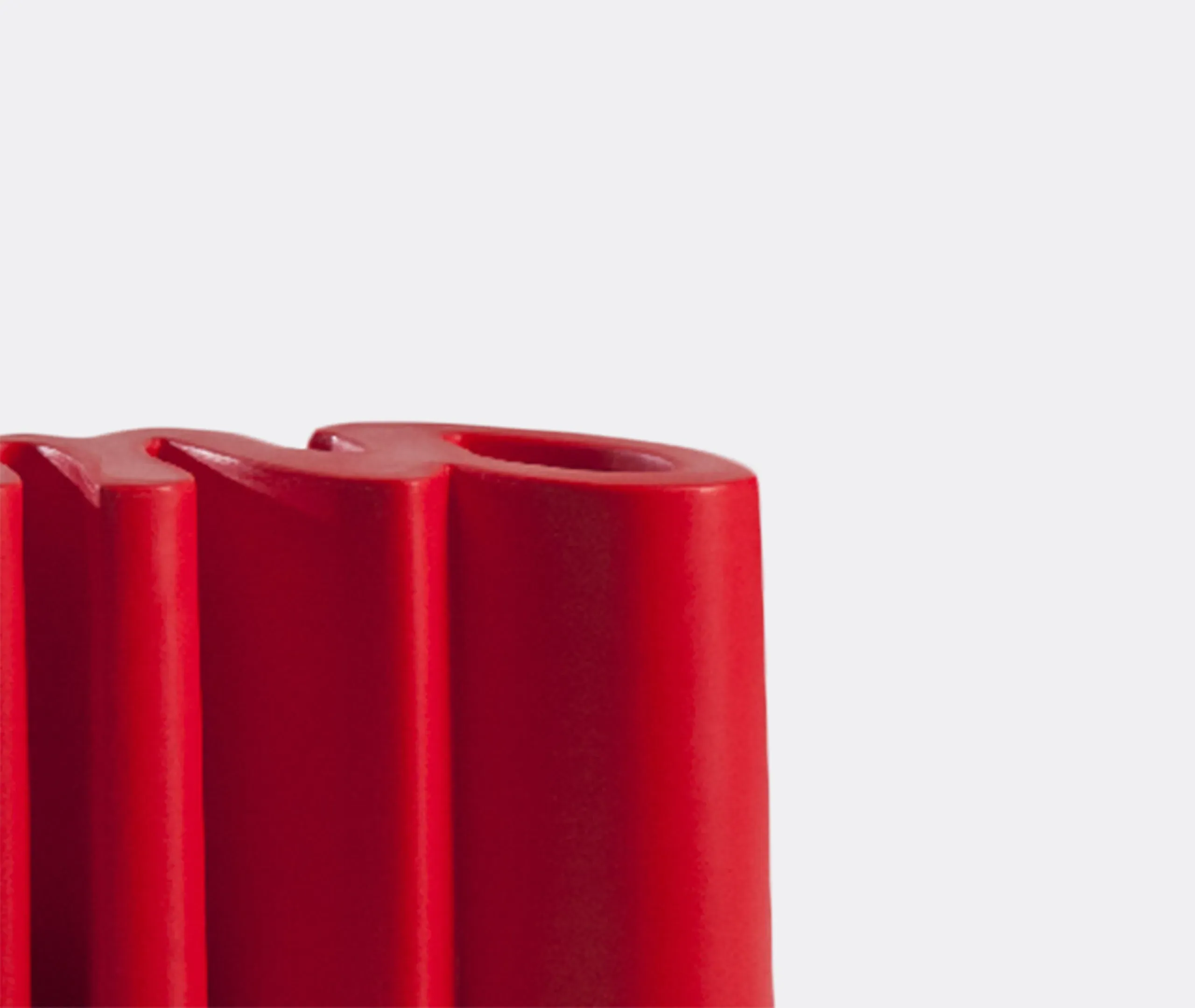 Amore Bench - Flame Red, Polyethylene