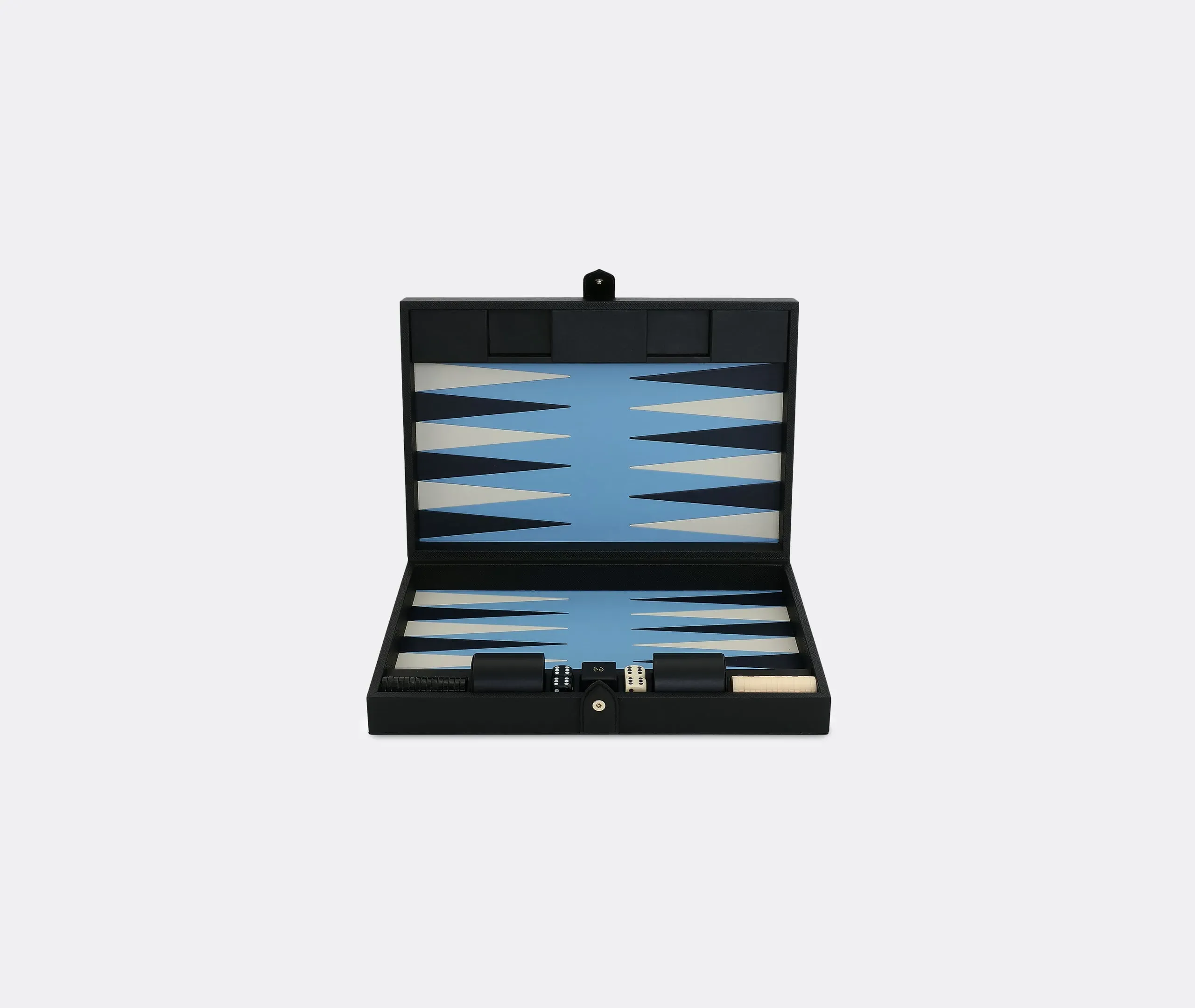 Panama Backgammon Case - Black, Calf Leather product