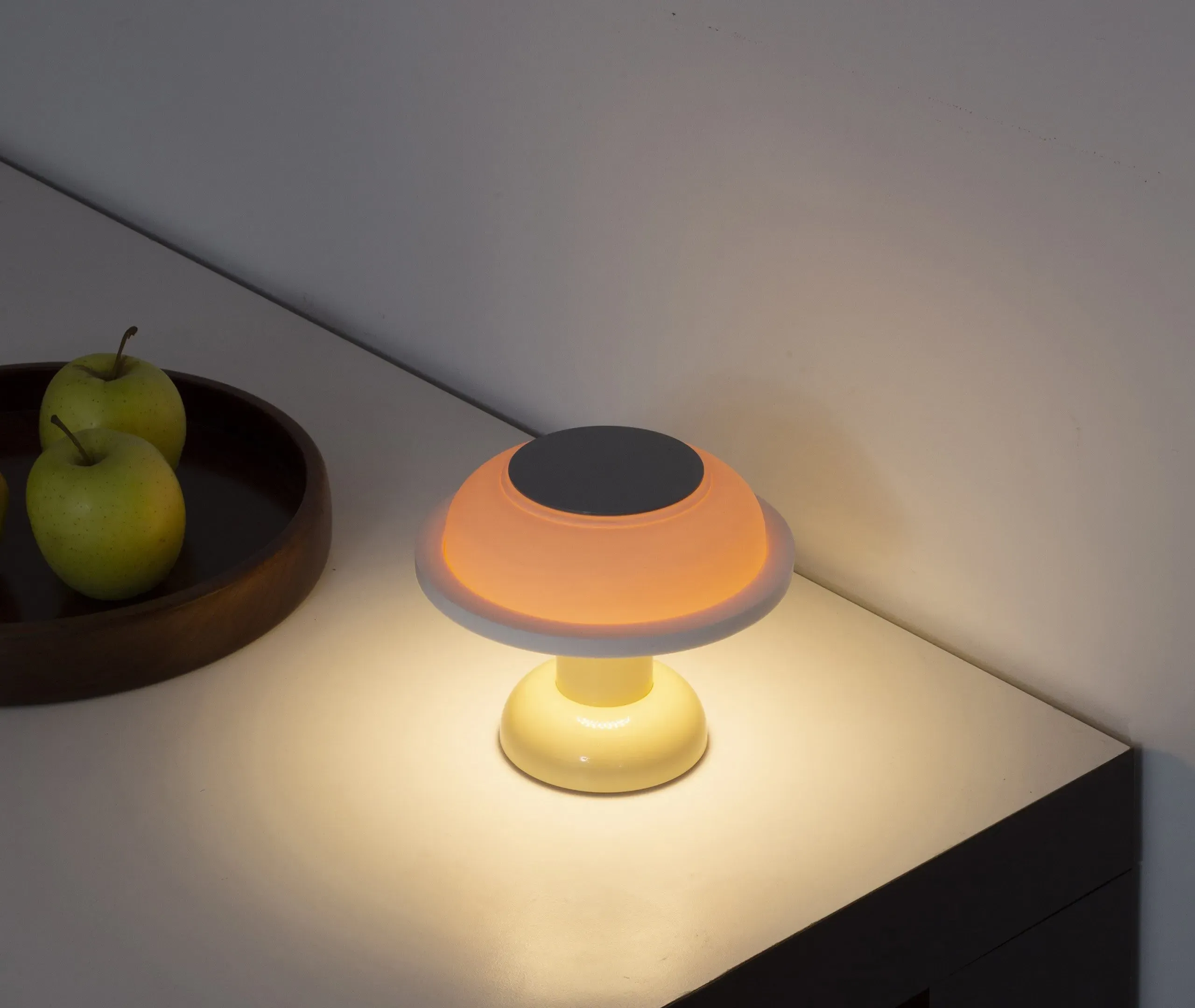 Portable Lamp with Touch Control - Yellow, Silicone