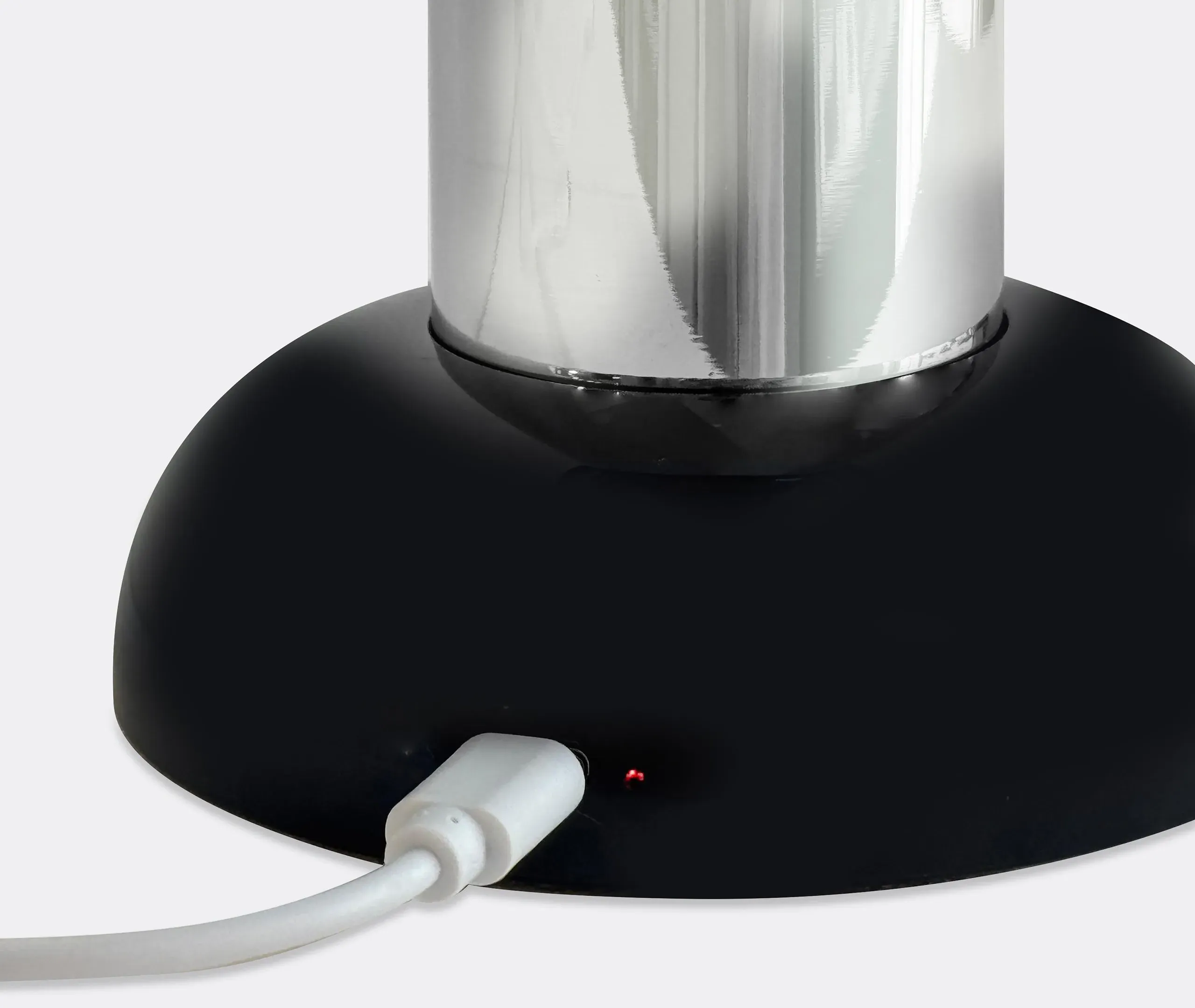 Portable Table Lamp with Dimmer - Silver, Chrome