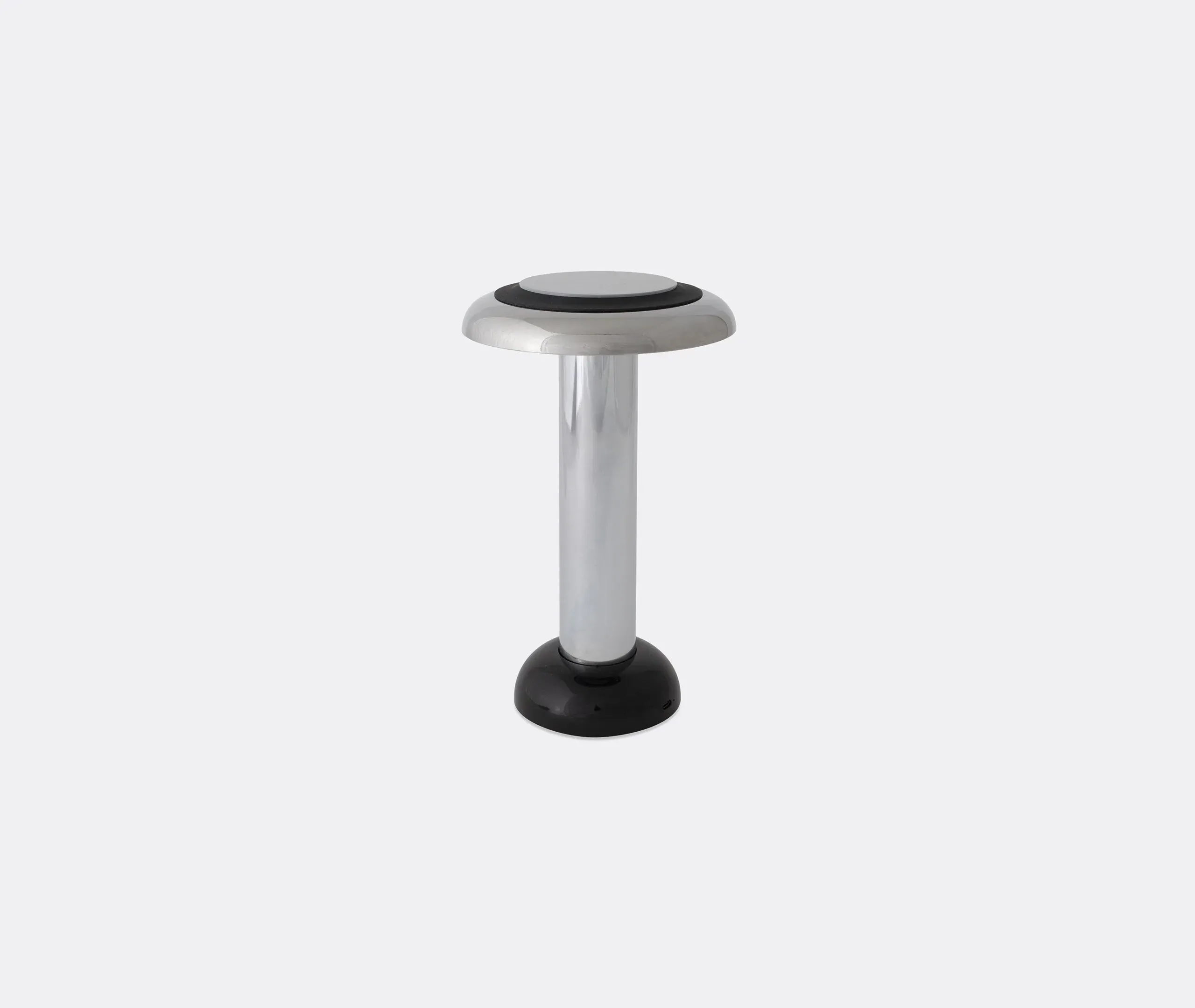 Portable Table Lamp with Dimmer - Silver, Chrome image