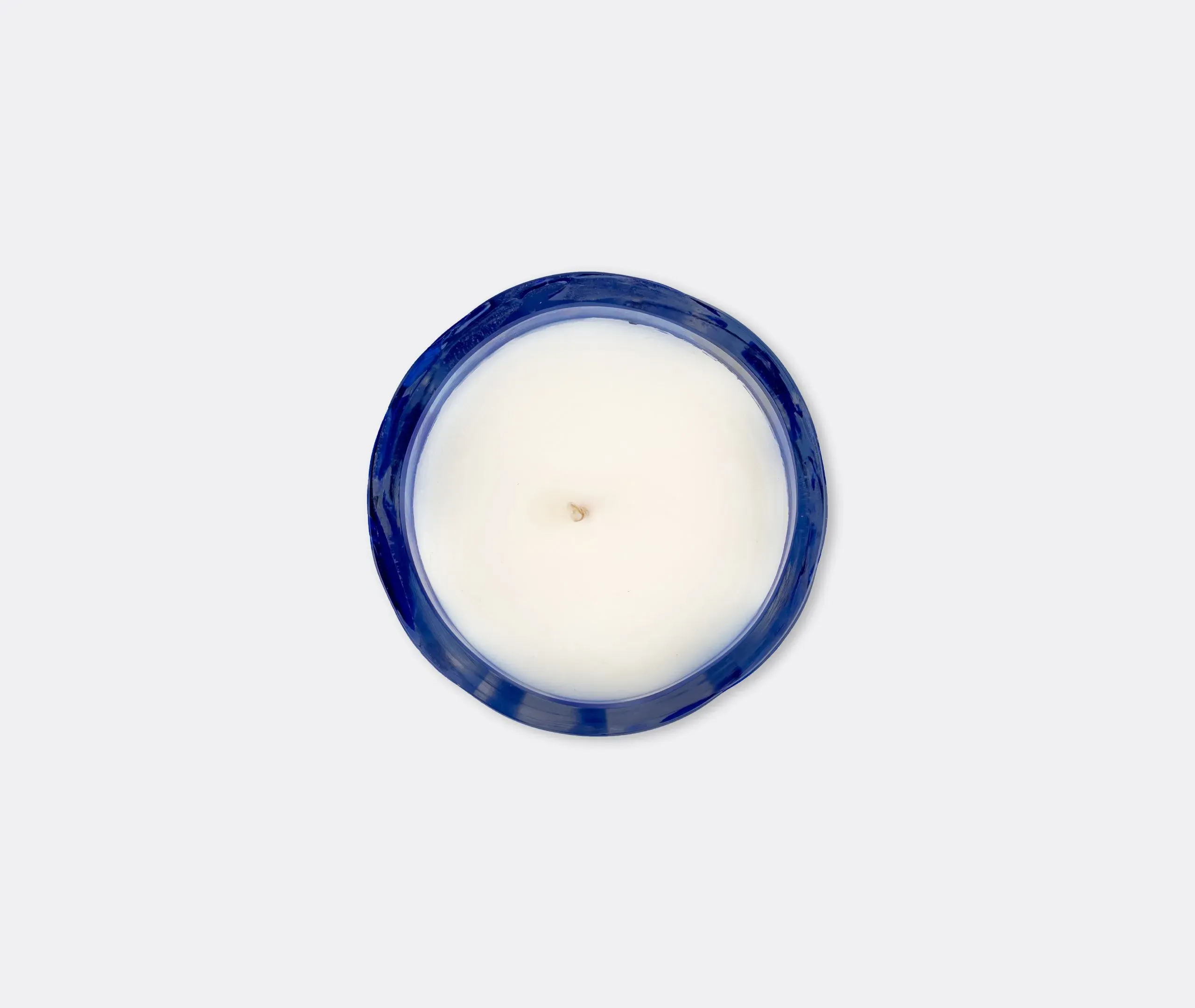 Scented Candle with Glass Container - Blue