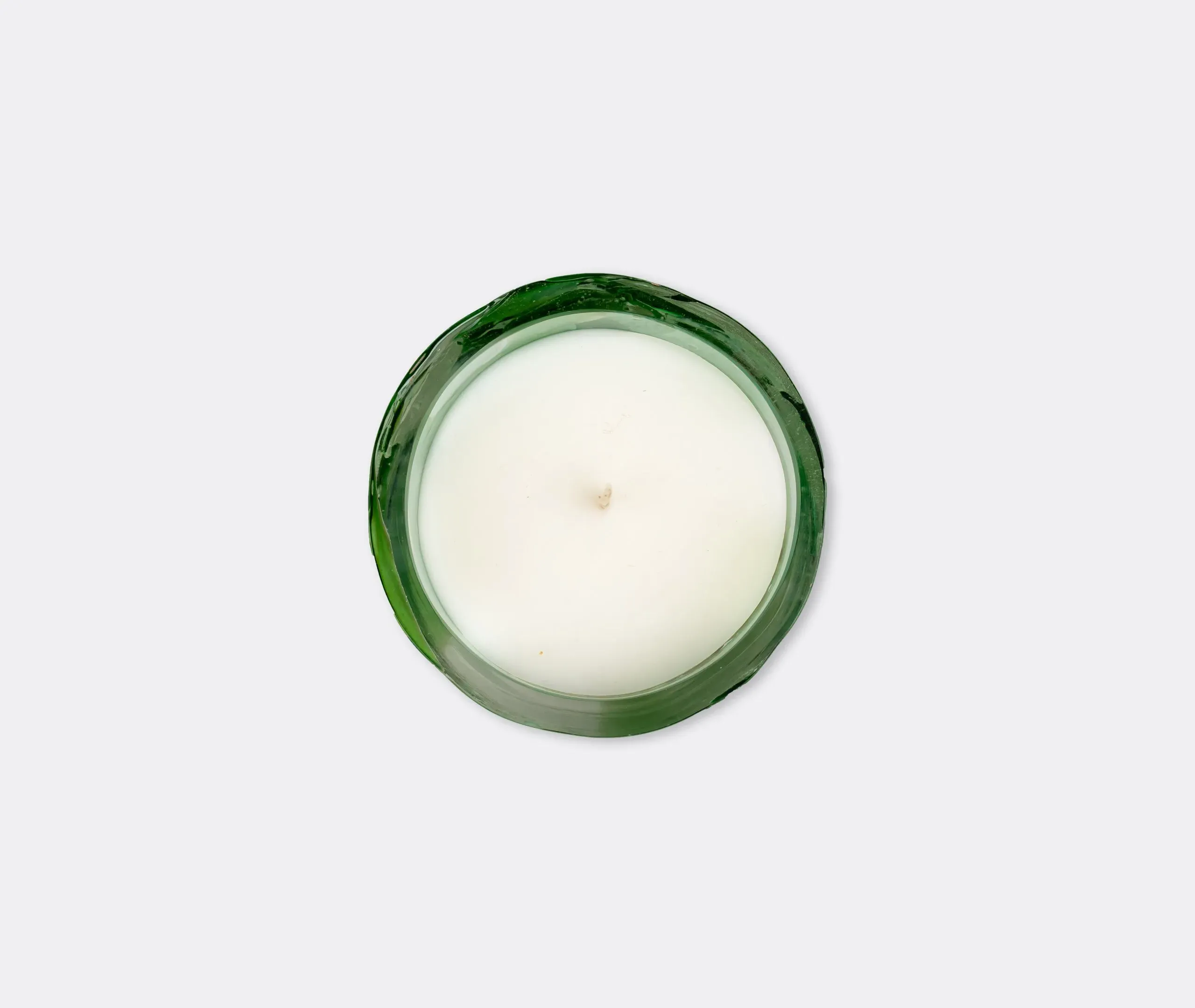 Scented Candle with Glass Container - Green