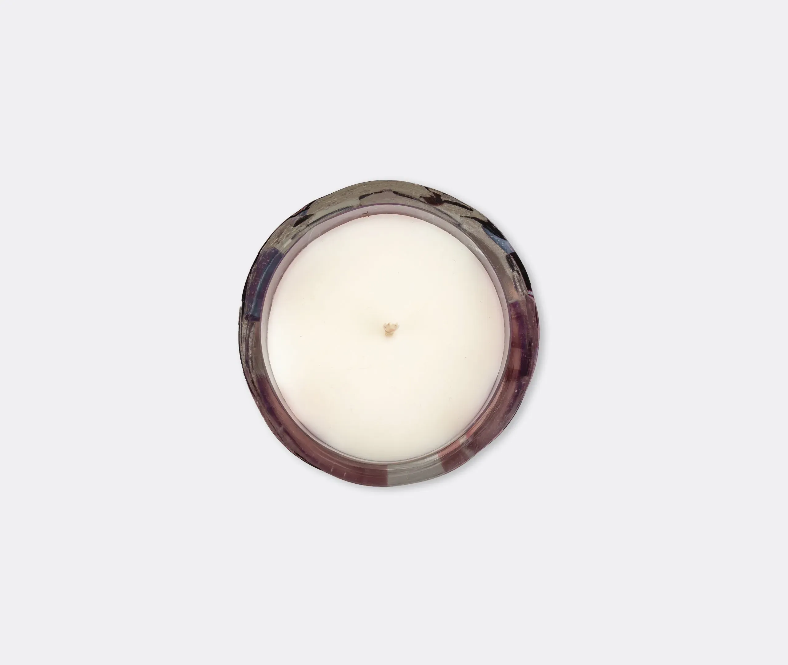 Scented Candle with Glass Container - Purple