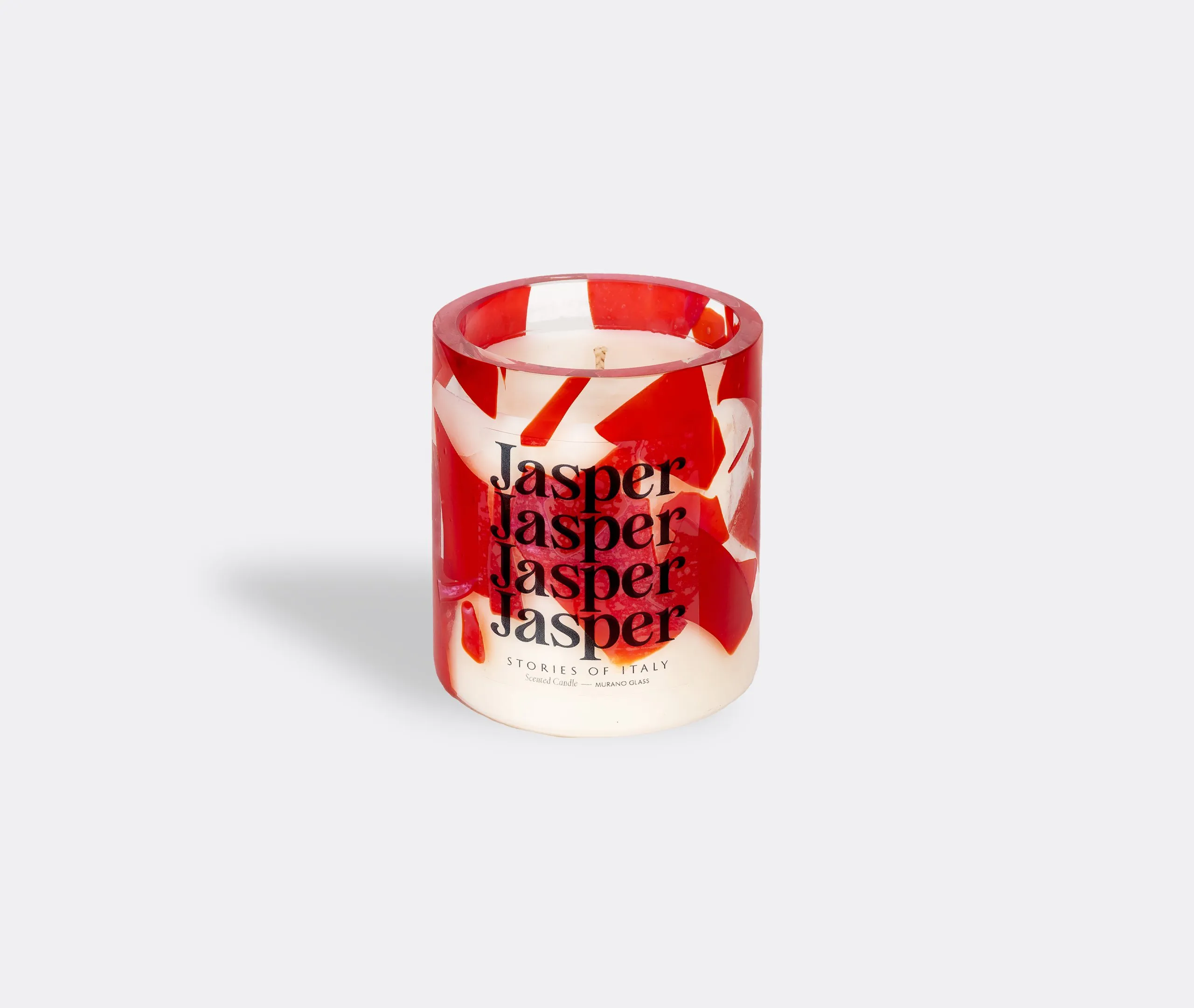 Scented Candle with Glass Container - Red