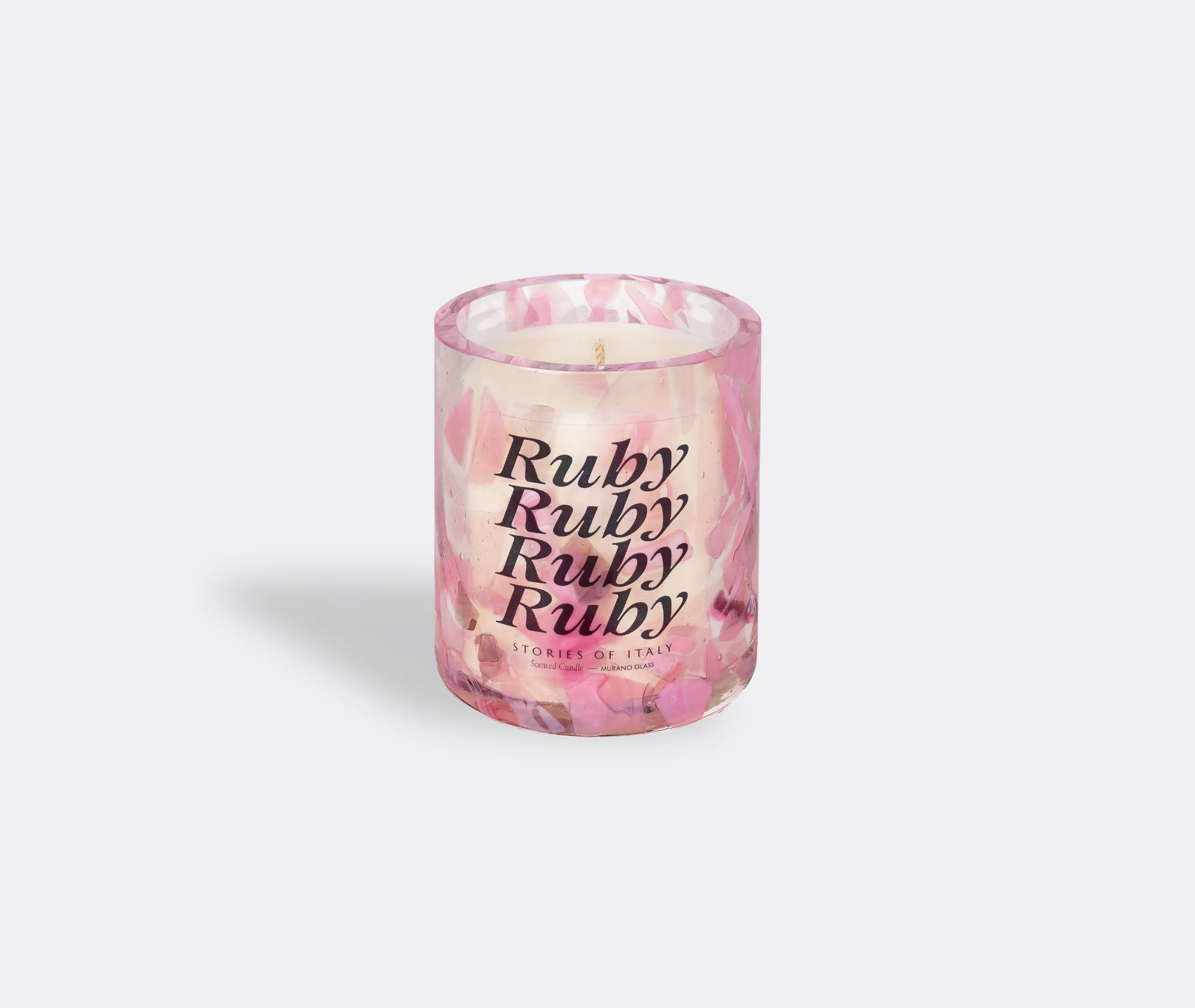 Scented Candle with Glass Container - Red