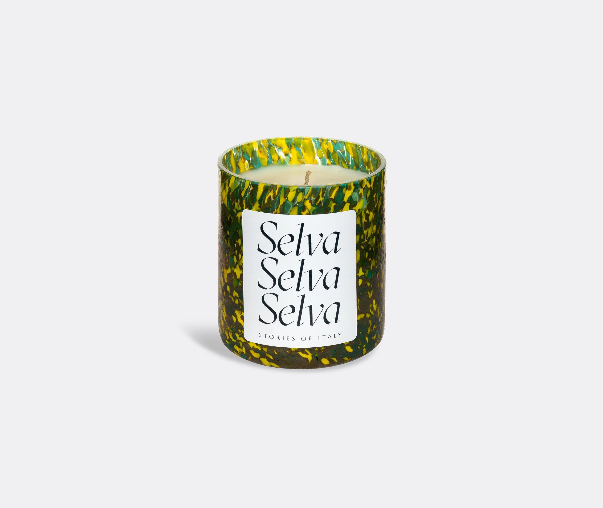 Scented Candle with Glass Holder - Green, Murano