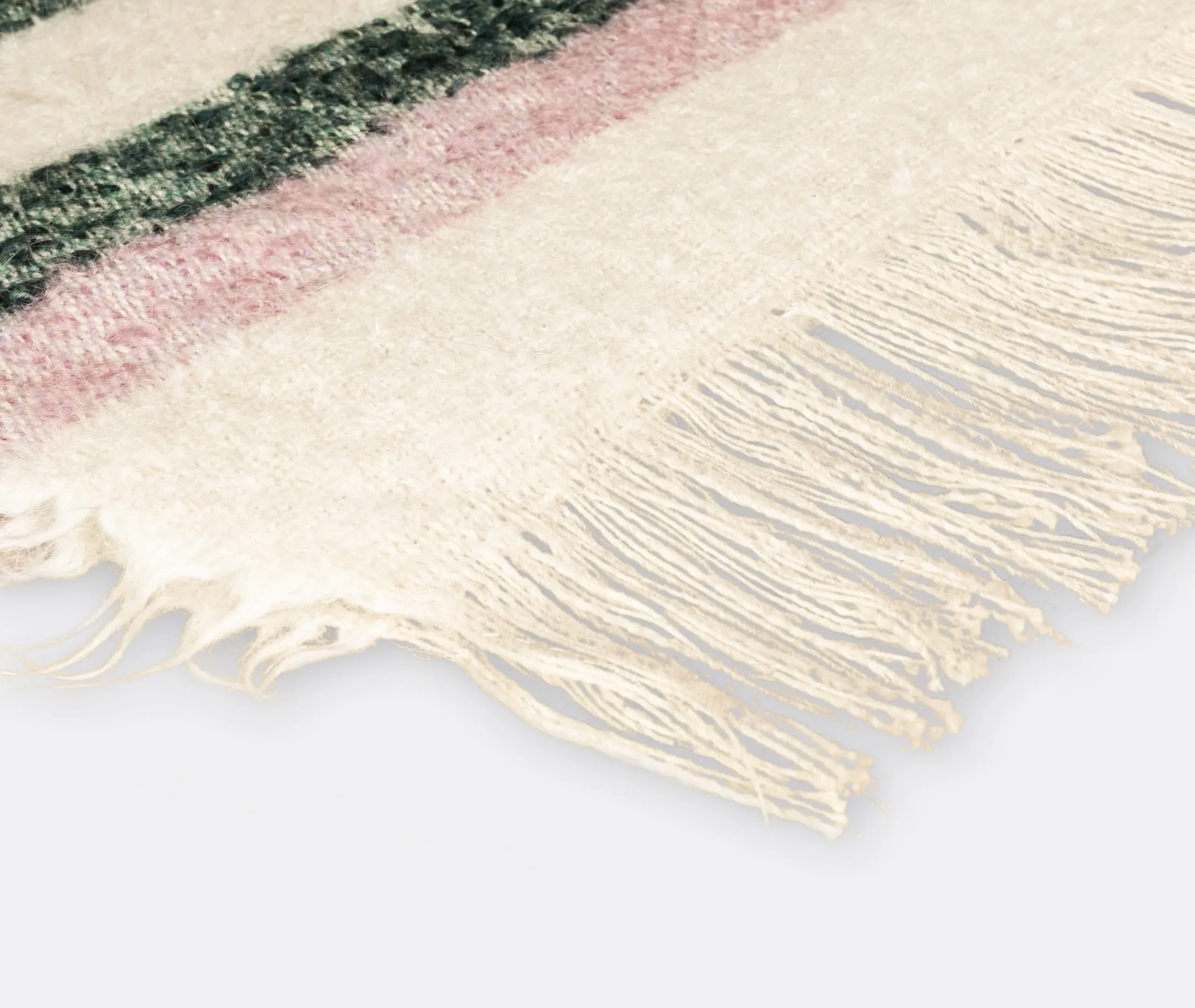 Kingo Throw Blanket with Fringe - Multicolor, Cotton Blend