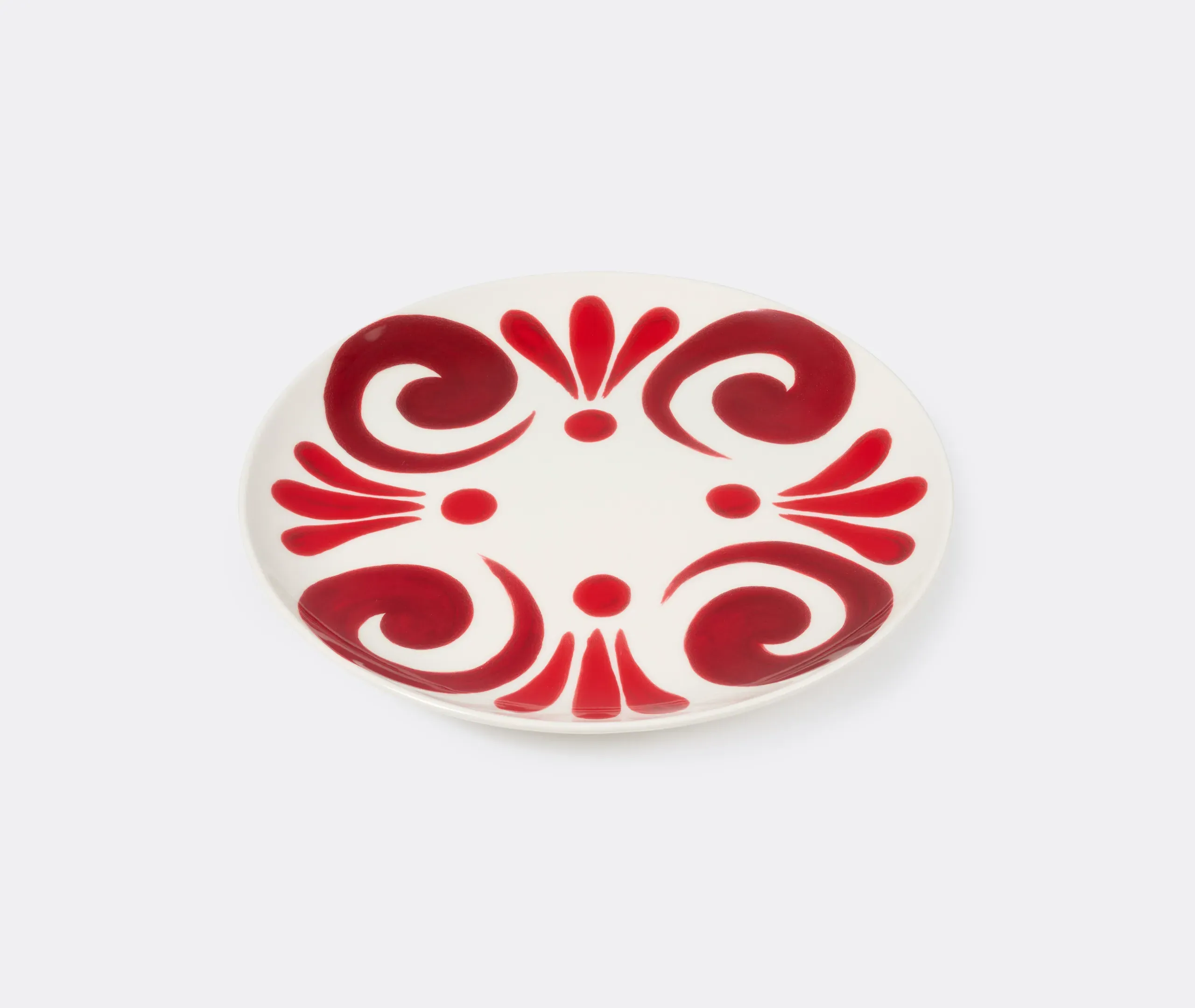 Kallos Dinner Plate - Red, Porcelain