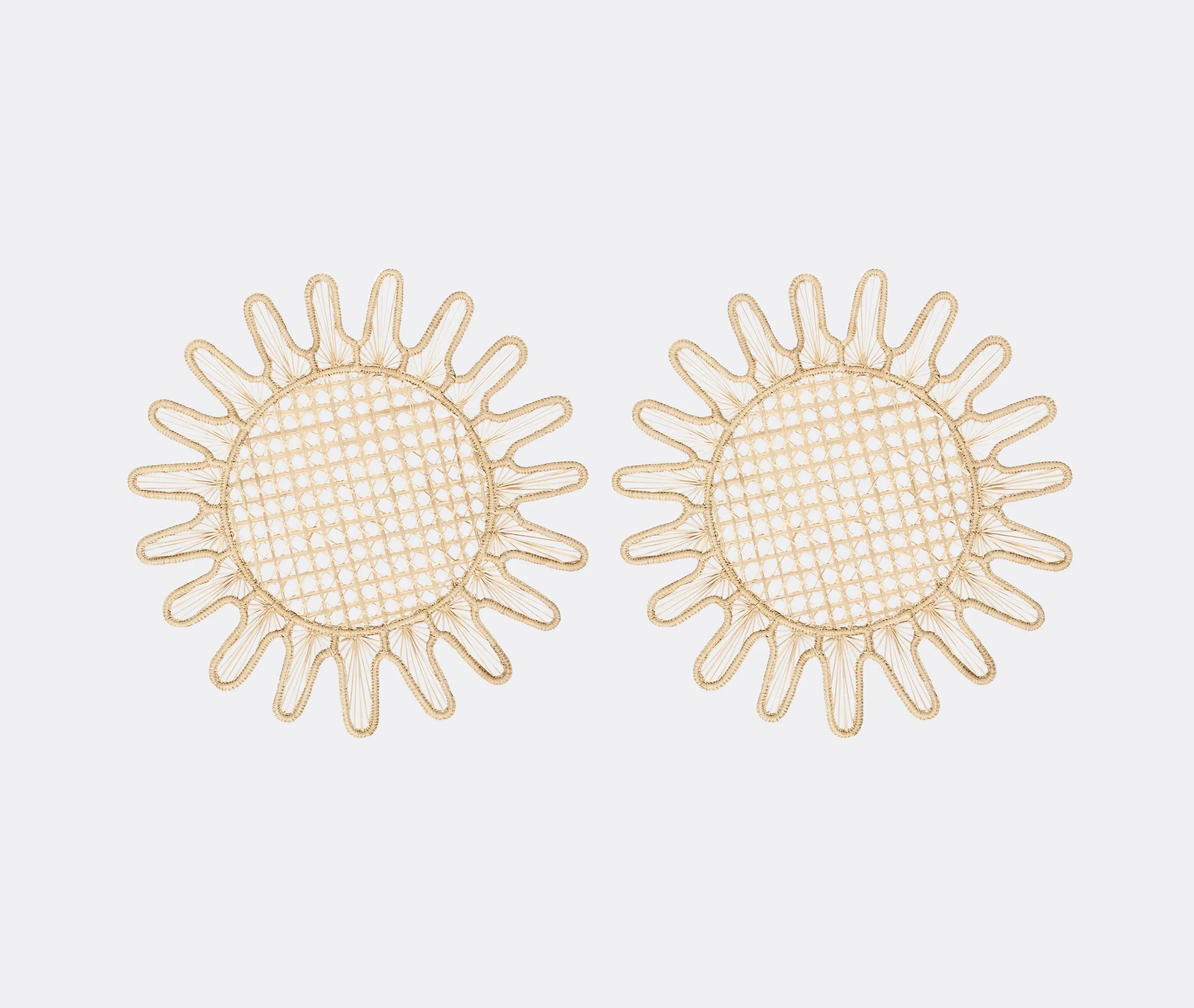 Kyma Set of Two Placemats - Natural, Iraka Palm Fibre product