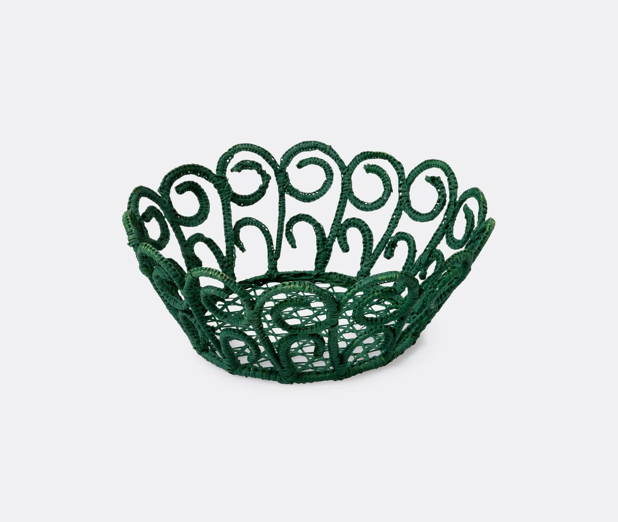 Peacock Breadbasket - Green, Palm Fiber image