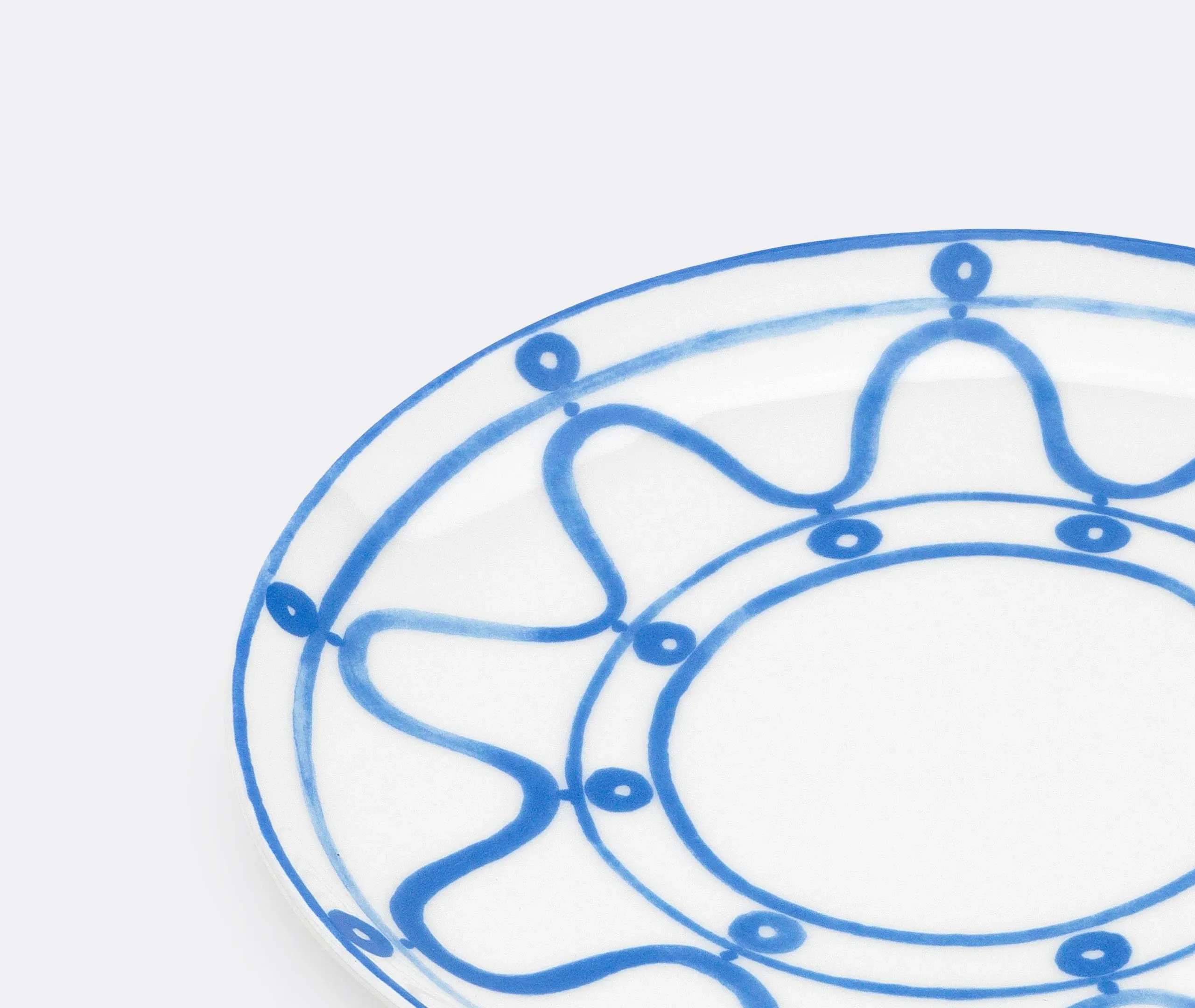 Serenity Dessert Plate - Blue, Porcelain