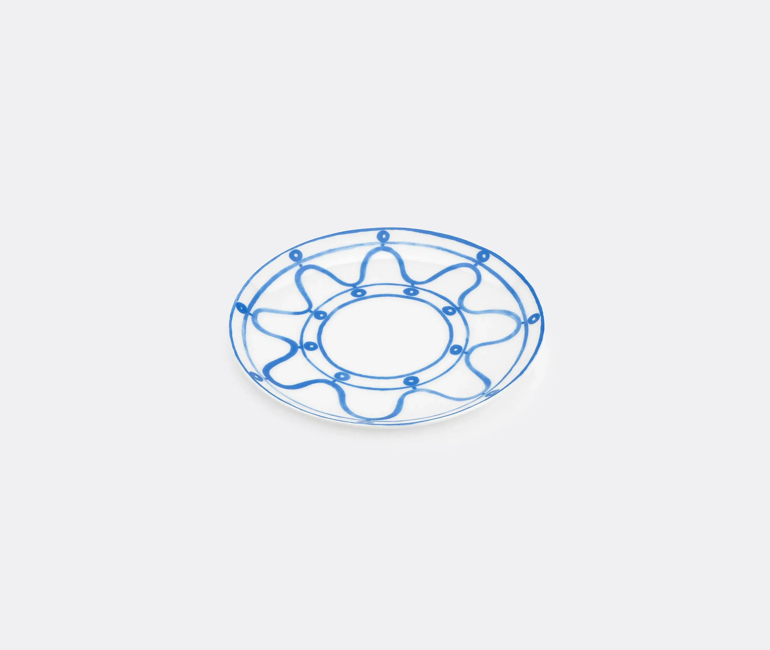 Serenity Dessert Plate - Blue, Porcelain image