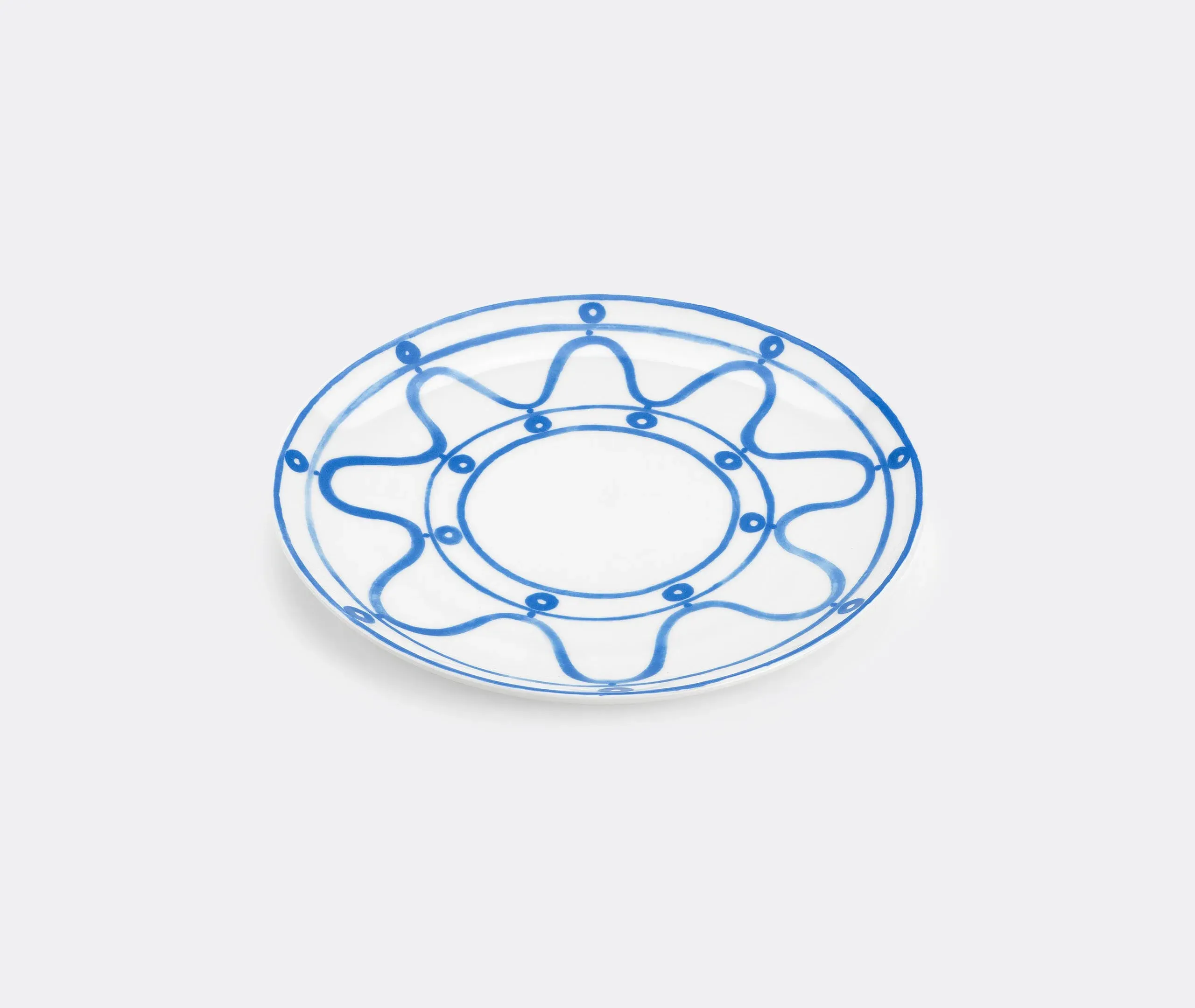 Serenity Dinner Plate - Blue, Porcelain