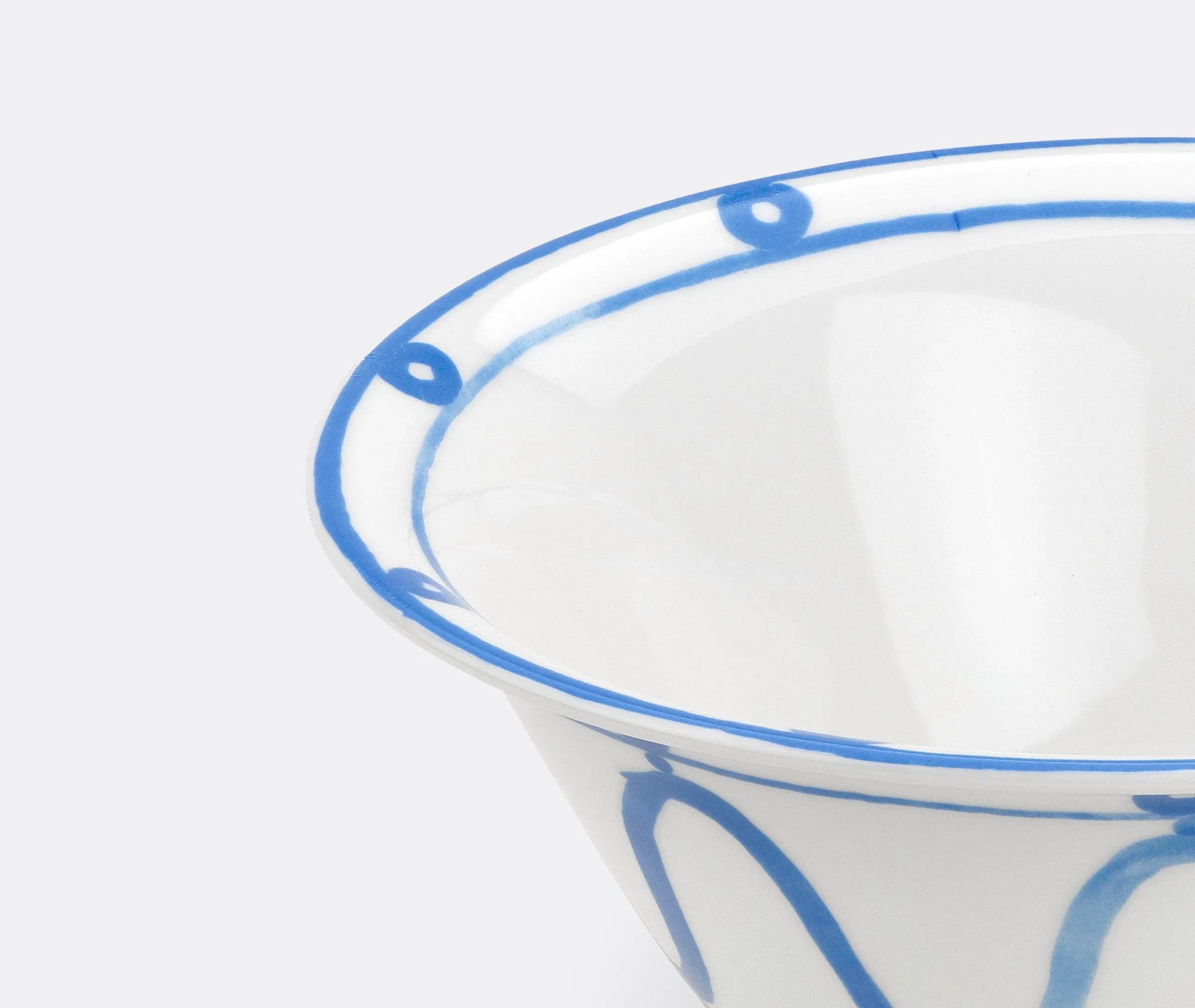 Serenity Salad Bowl - Blue, Porcelain