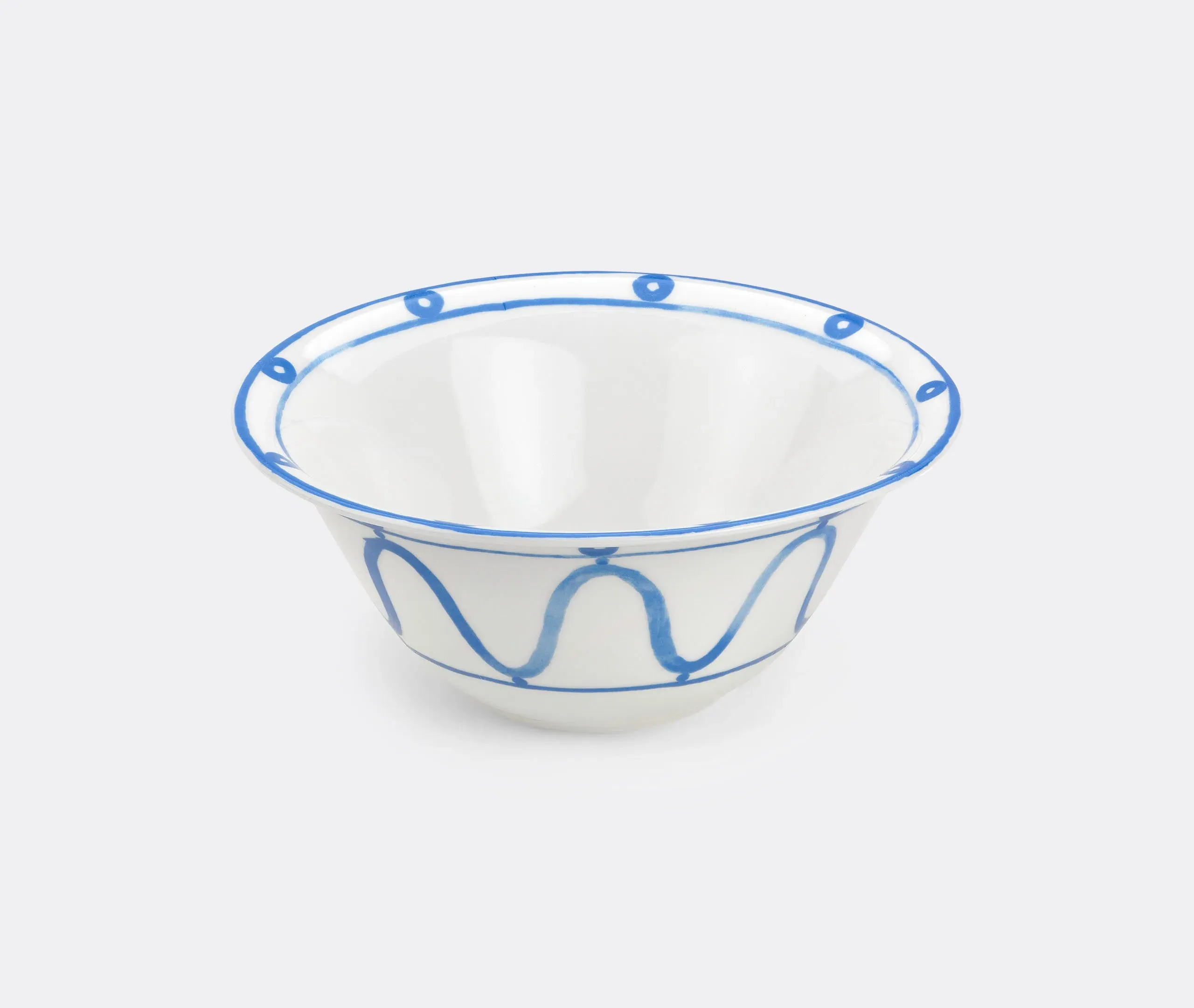 Serenity Salad Bowl - Blue, Porcelain