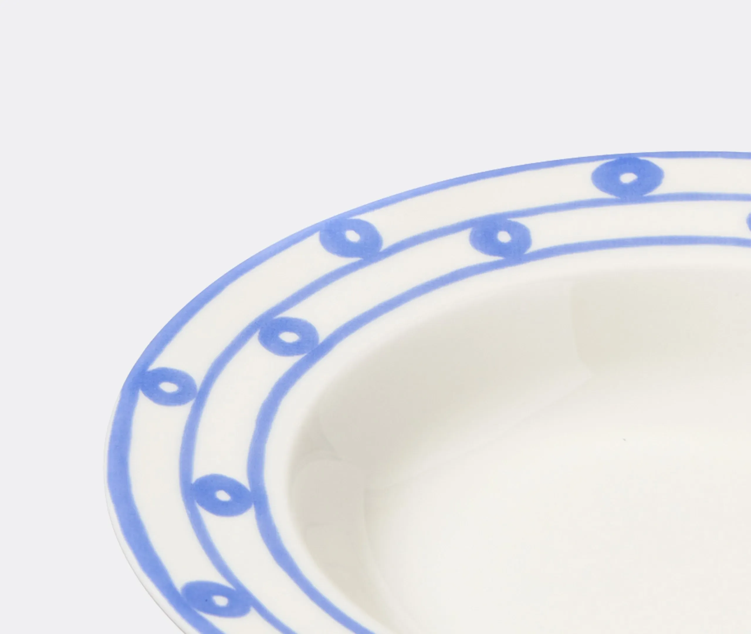 Serenity Soup Plate - Blue, Porcelain