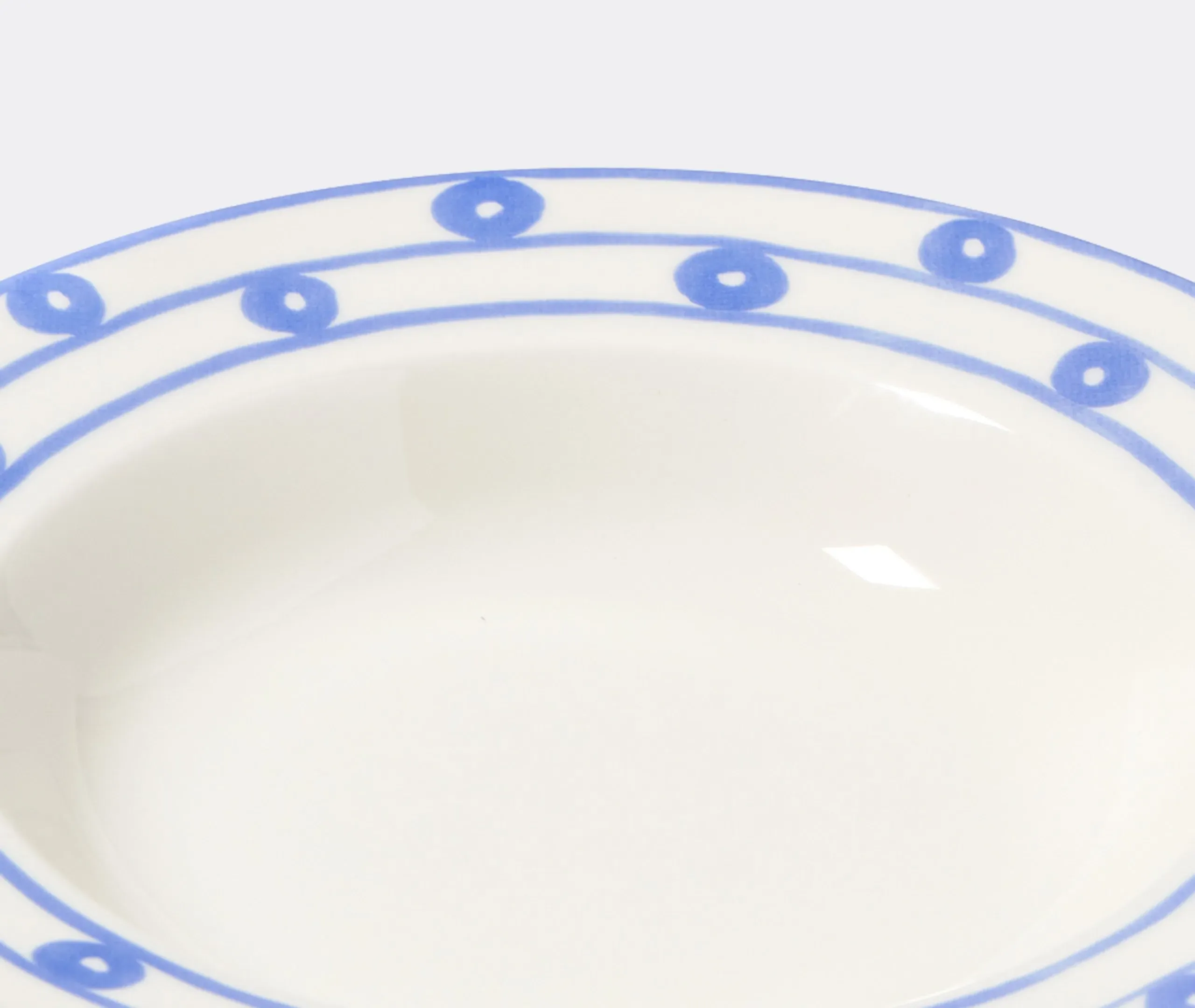Serenity Soup Plate - Blue, Porcelain