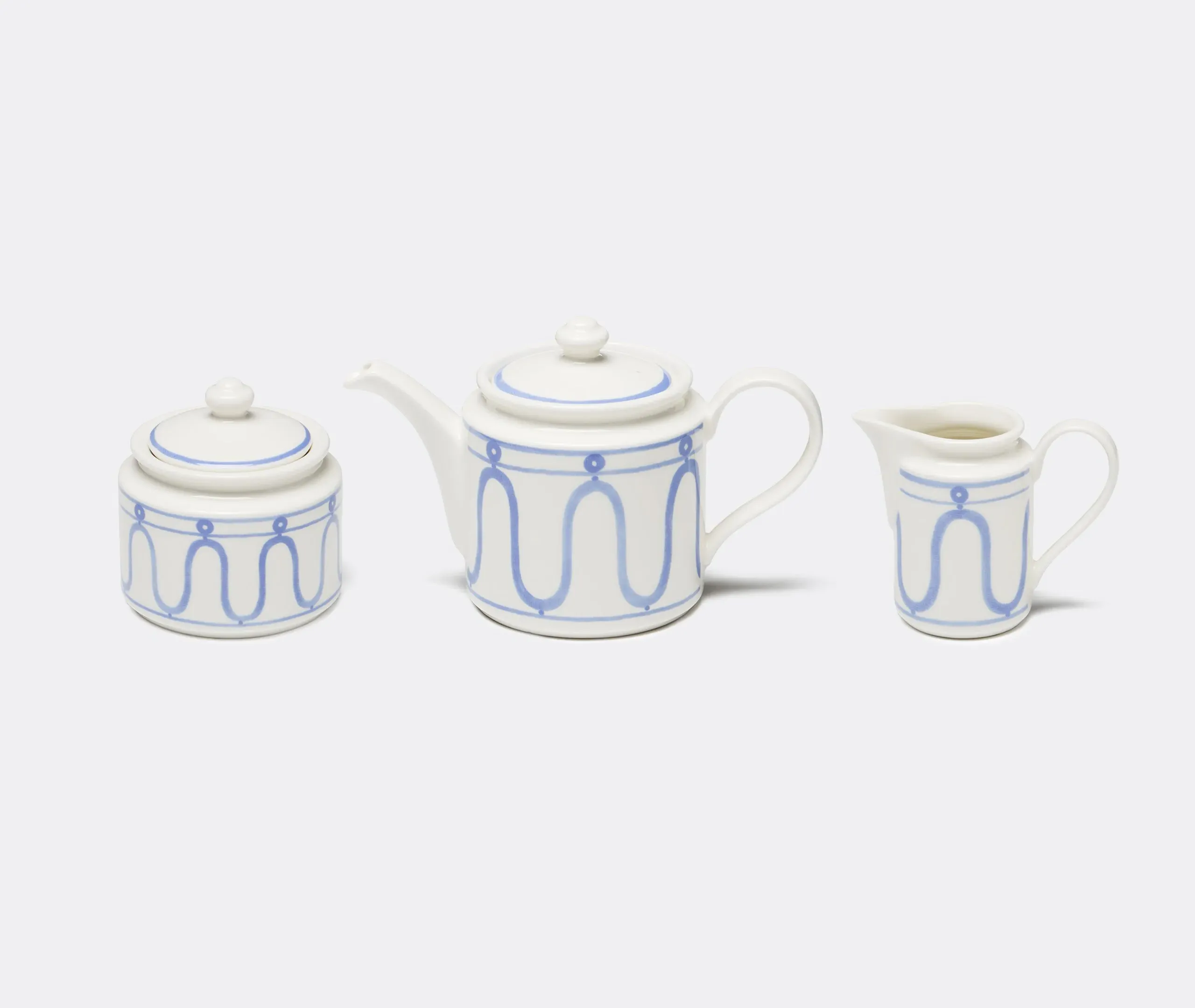Serenity Tea Set - Blue, Porcelain