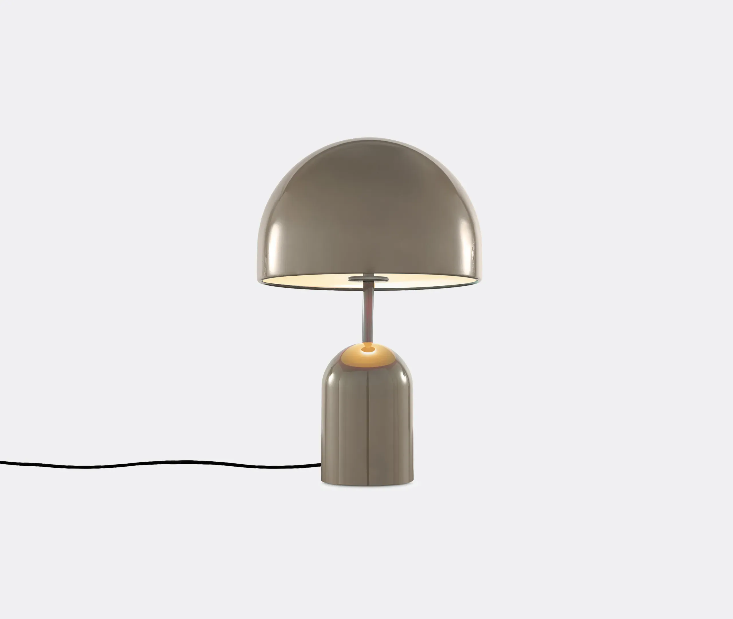 Bell LED Table Lamp - Taupe, ABS