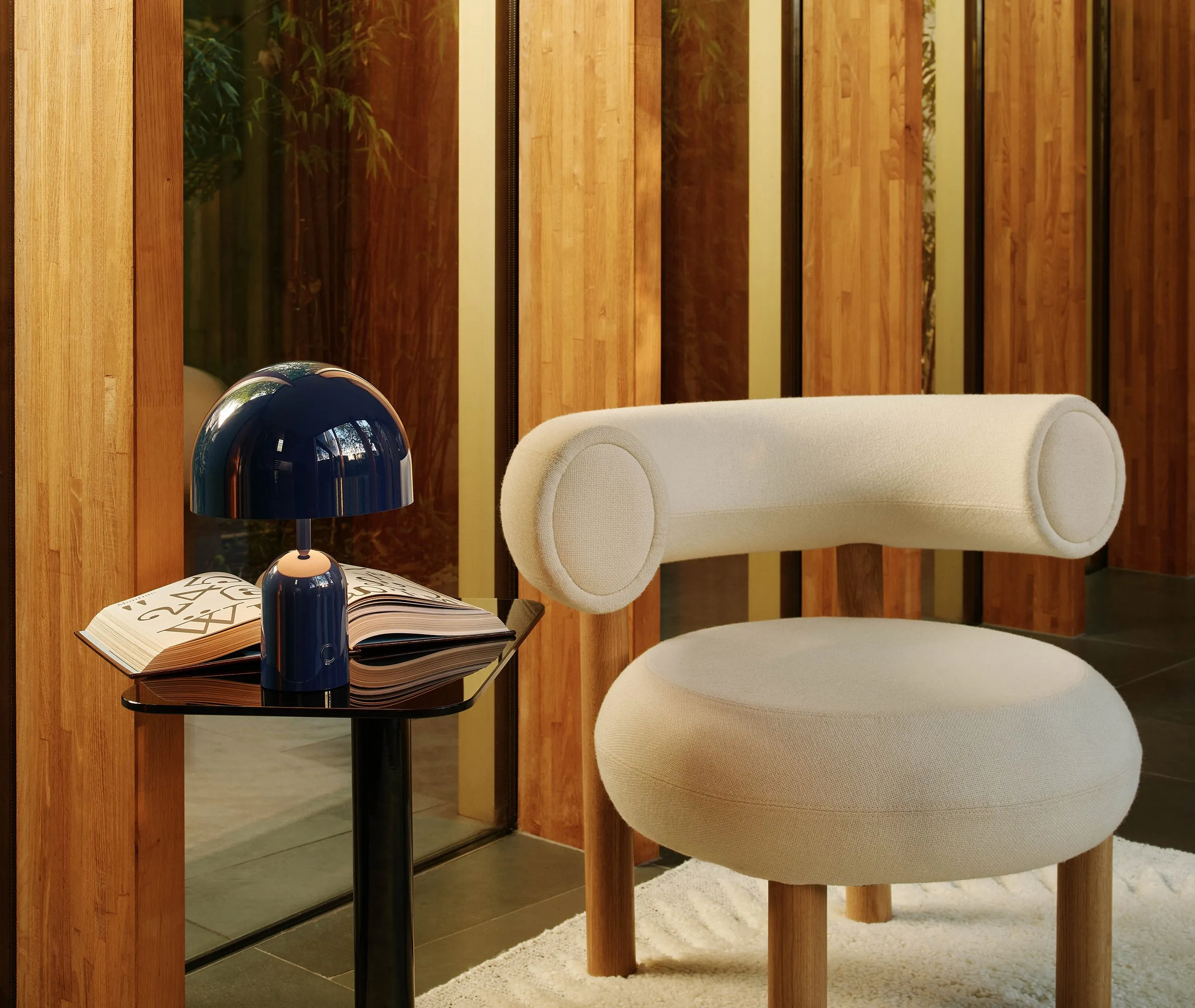 Bell Portable Lamp - Indigo, ABS