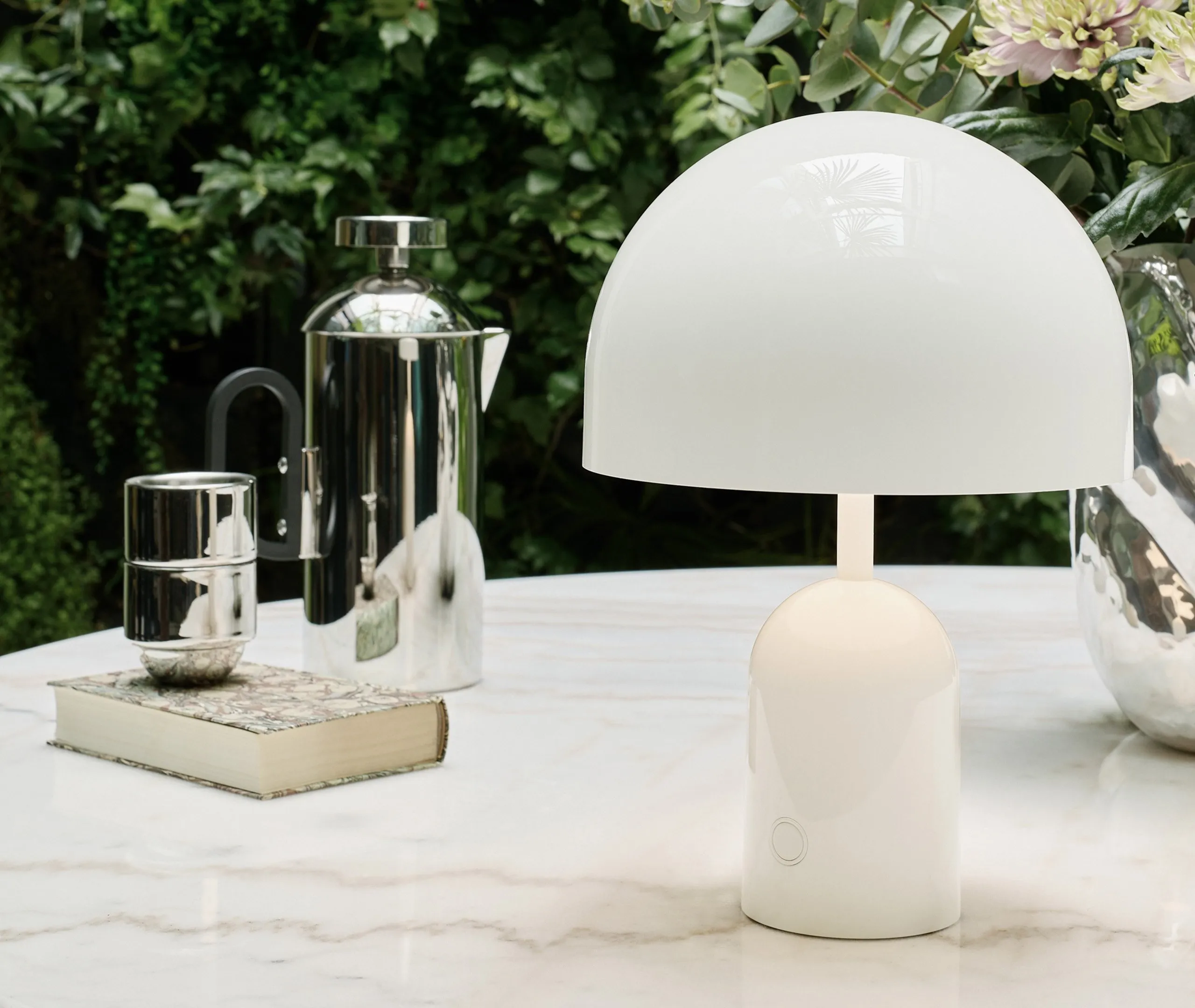 Bell Portable Lamp - White, ABS