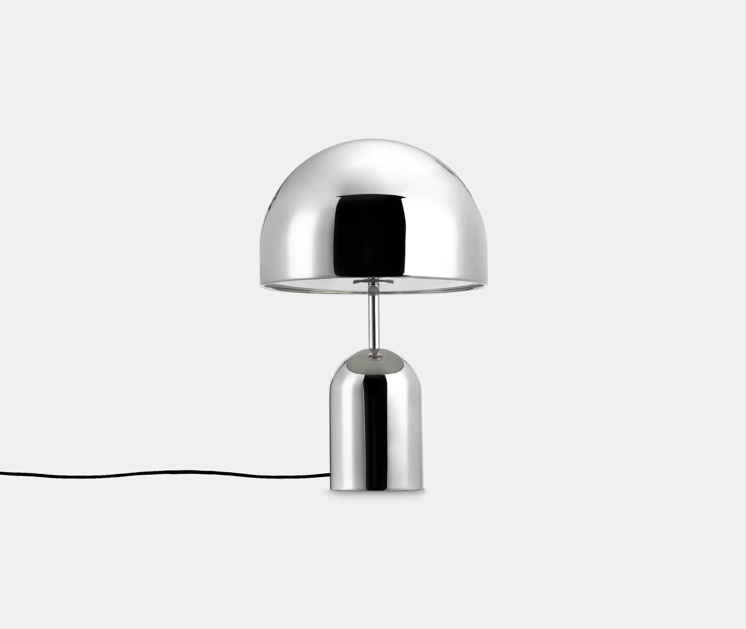 Bell Table Lamp LED Rechargeable - Silver, ABS