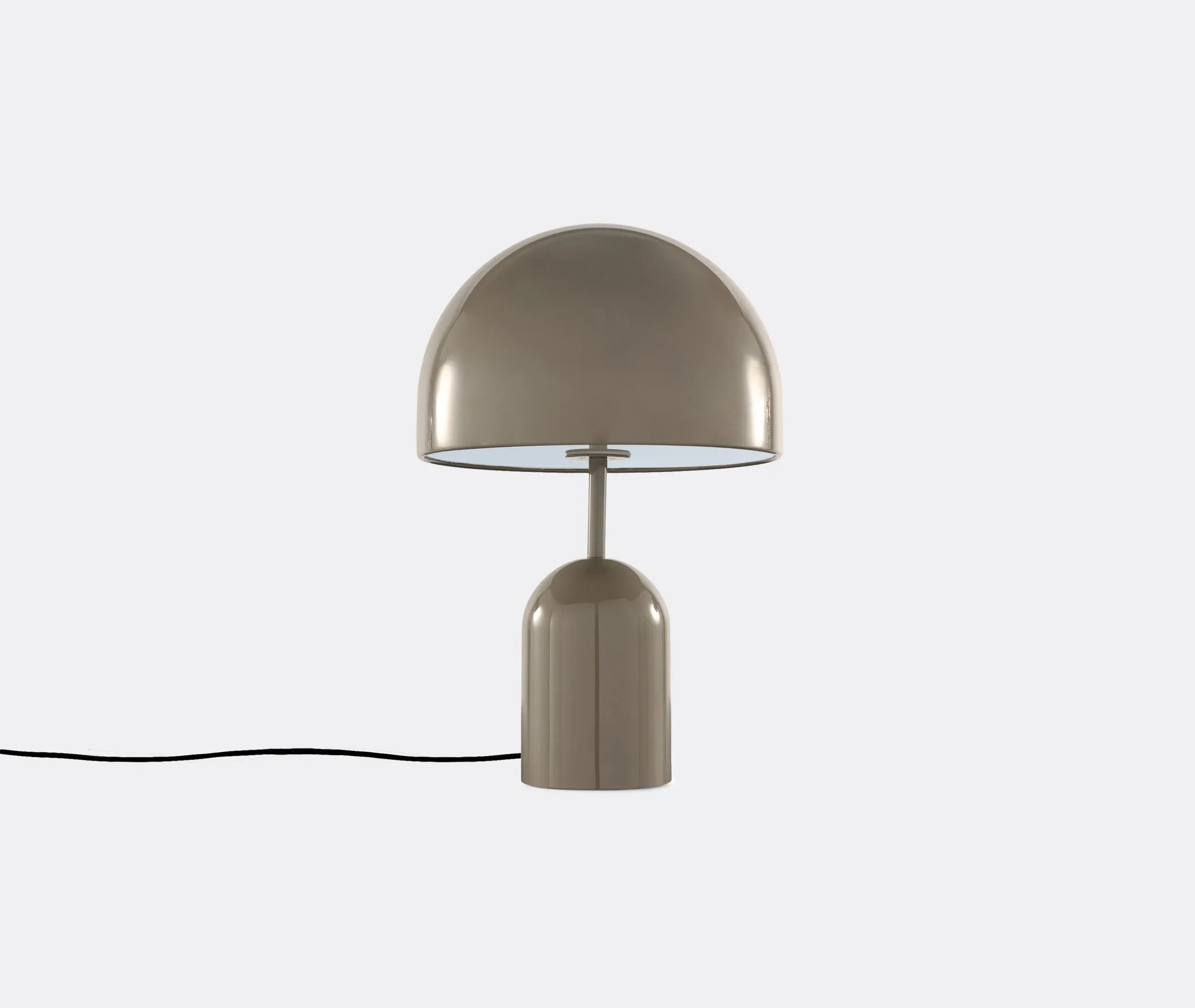 Bell Table Lamp LED Rechargeable - Taupe, ABS