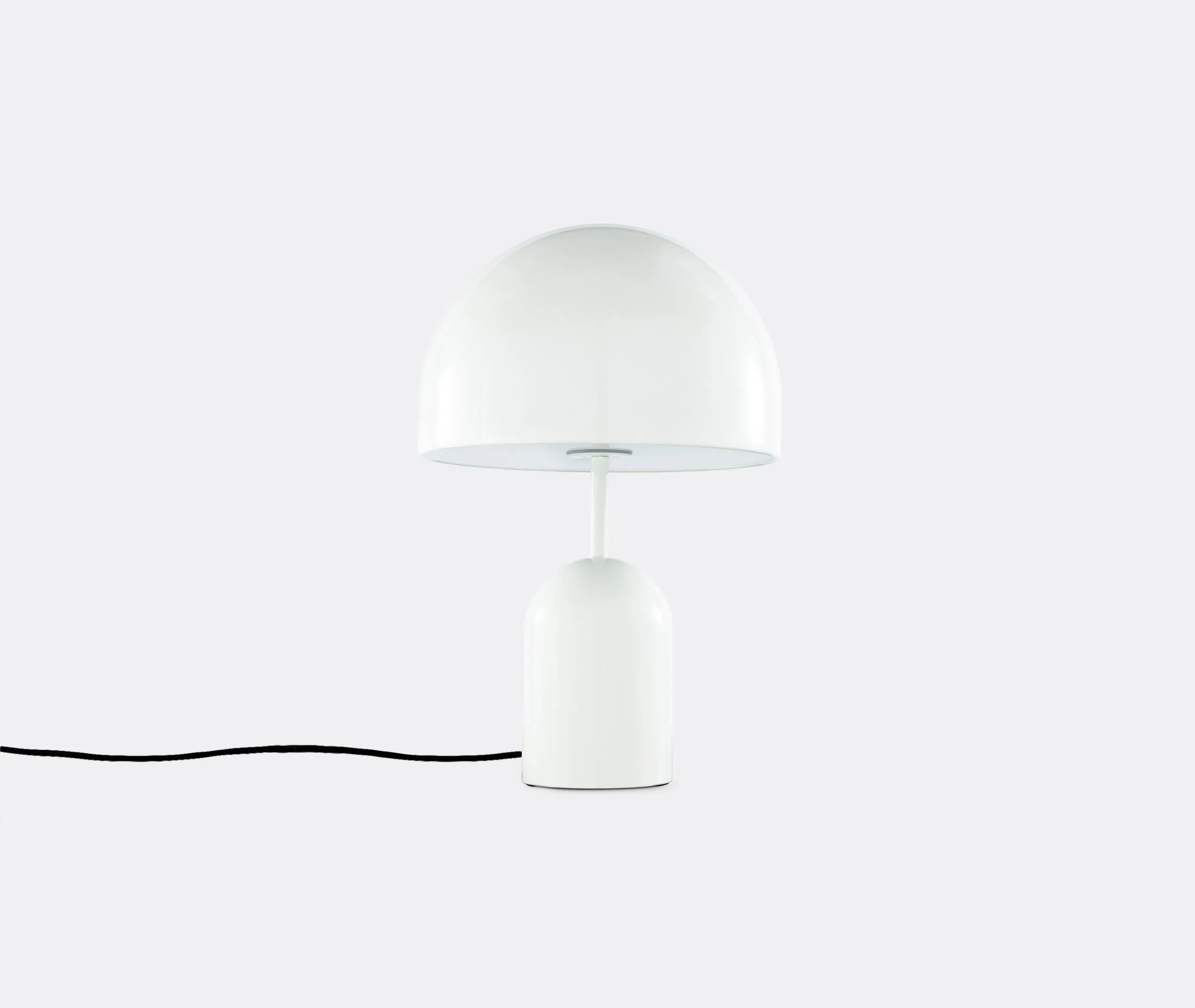 Bell Table Lamp LED Rechargeable - White, ABS