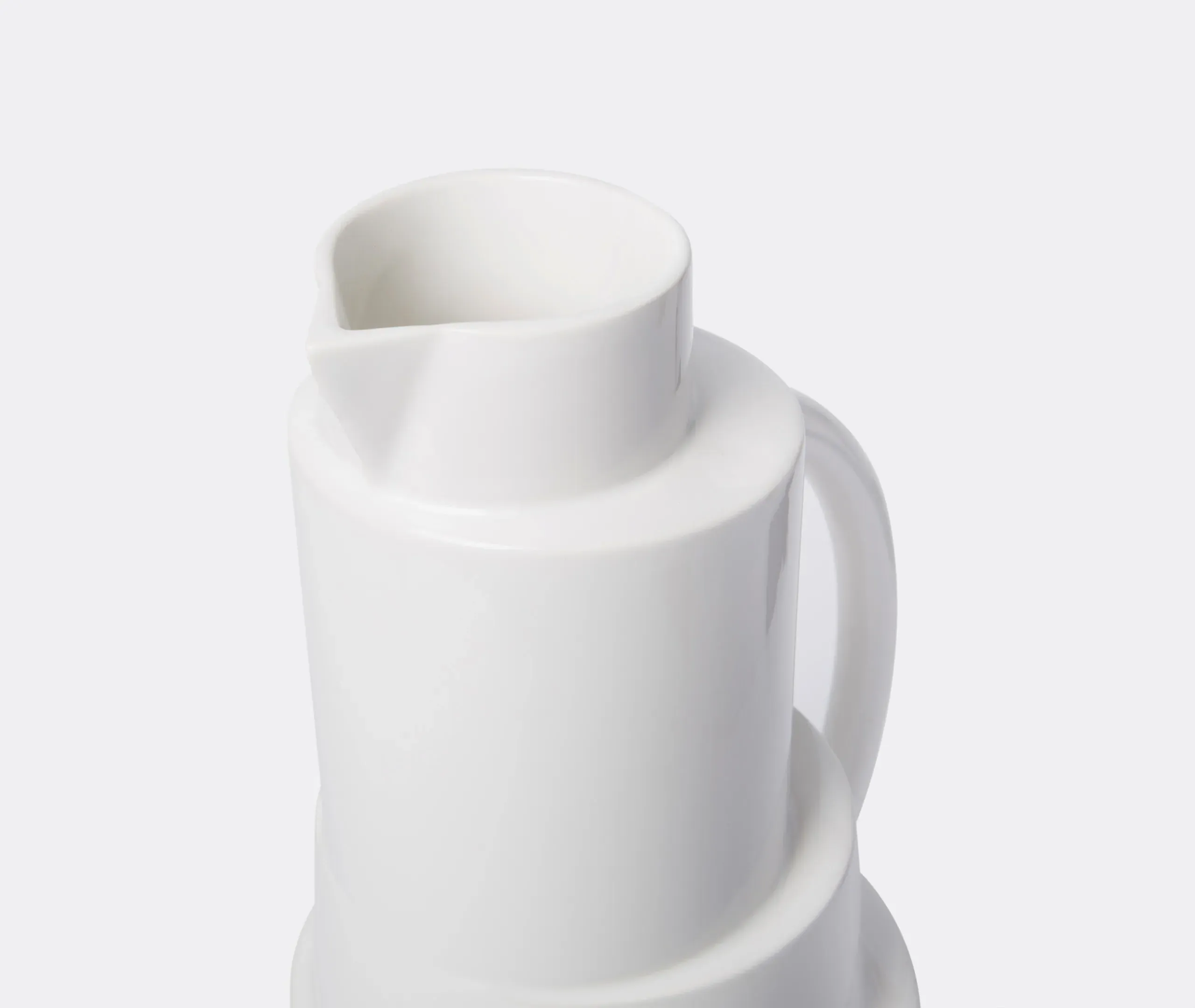 Block Collection Geometric Jug - White, Ceramic alternate view