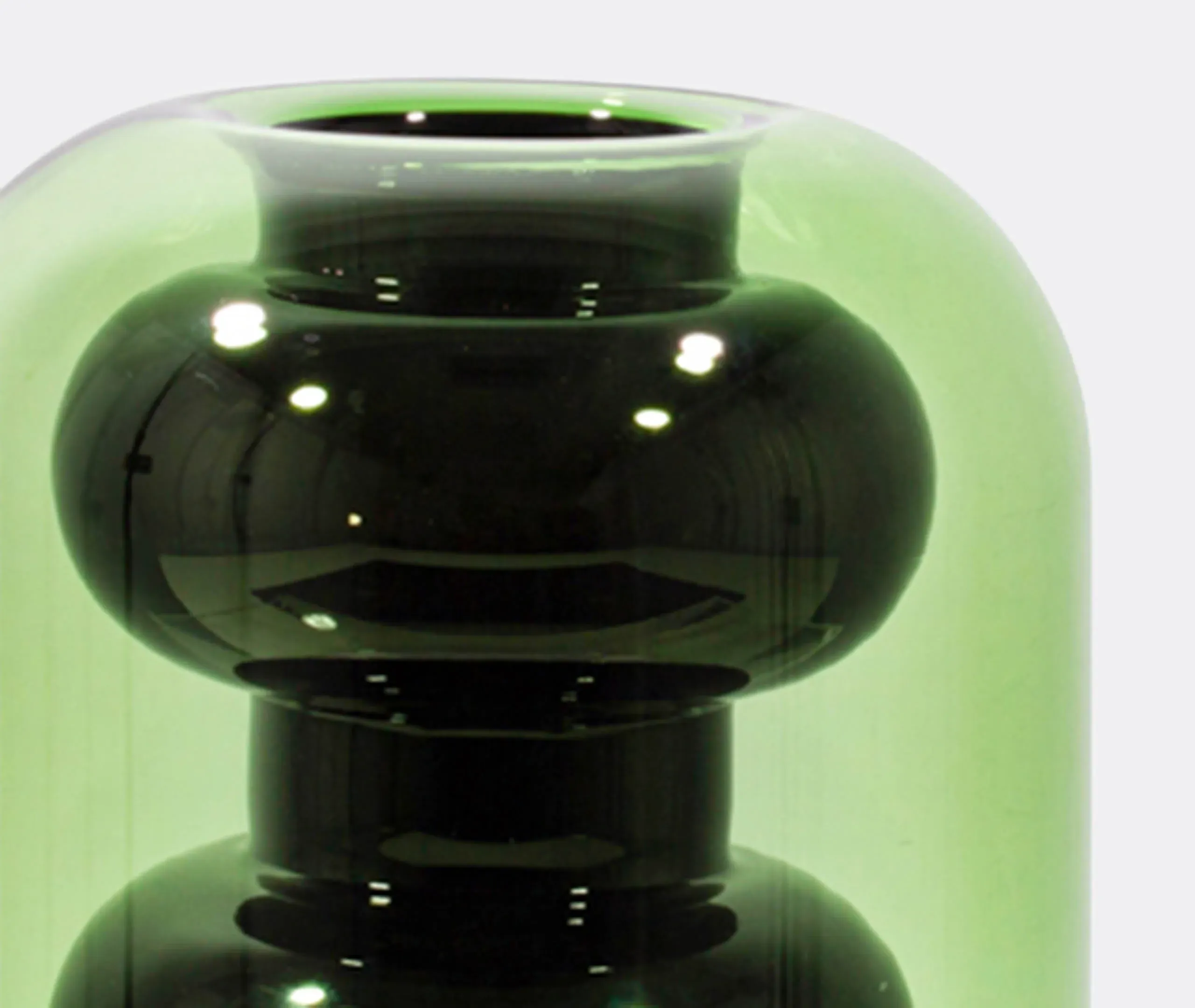 Bump Short Vase - Black, Borosilicate Glass alternate view