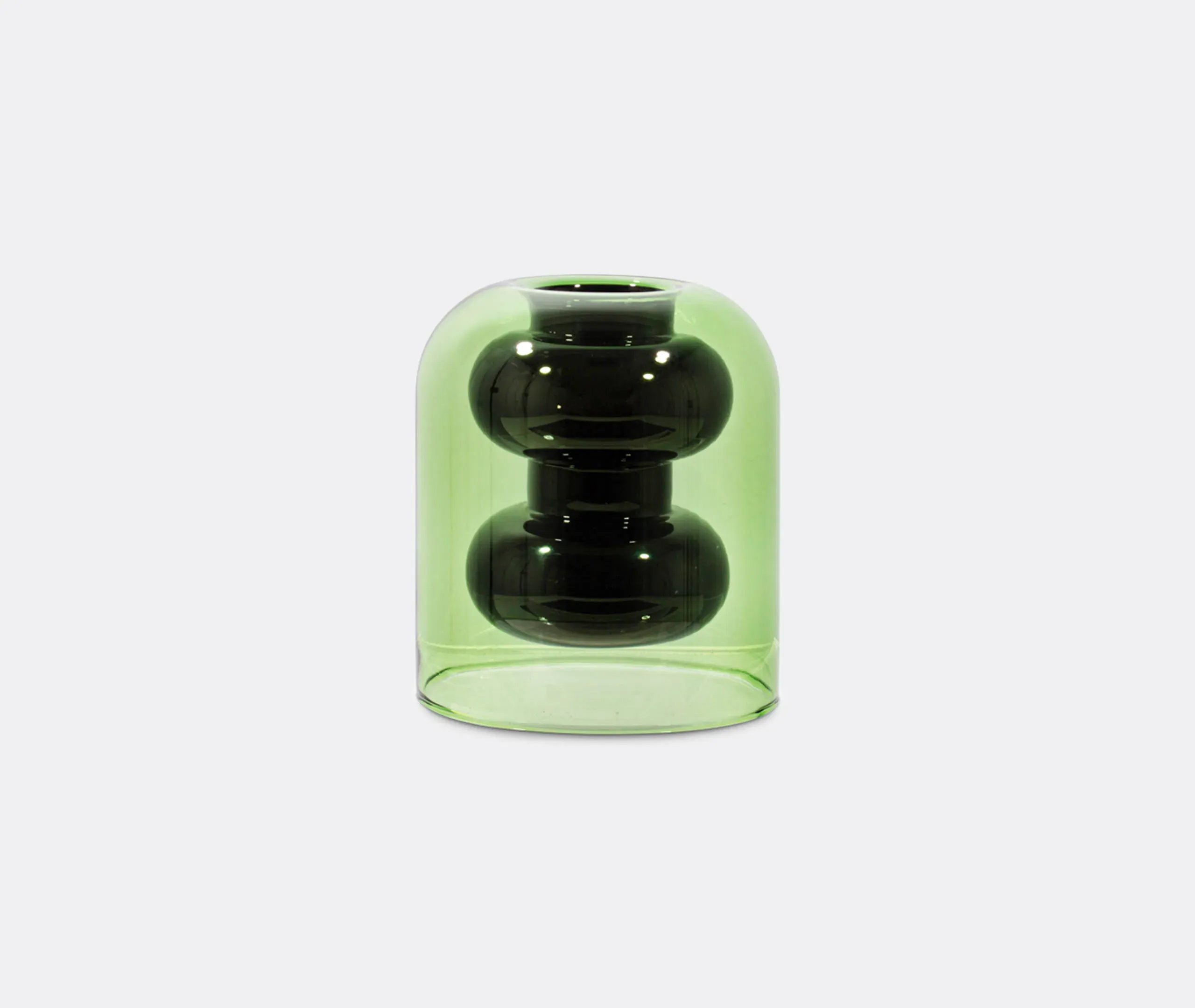 Bump Short Vase - Black, Borosilicate Glass product