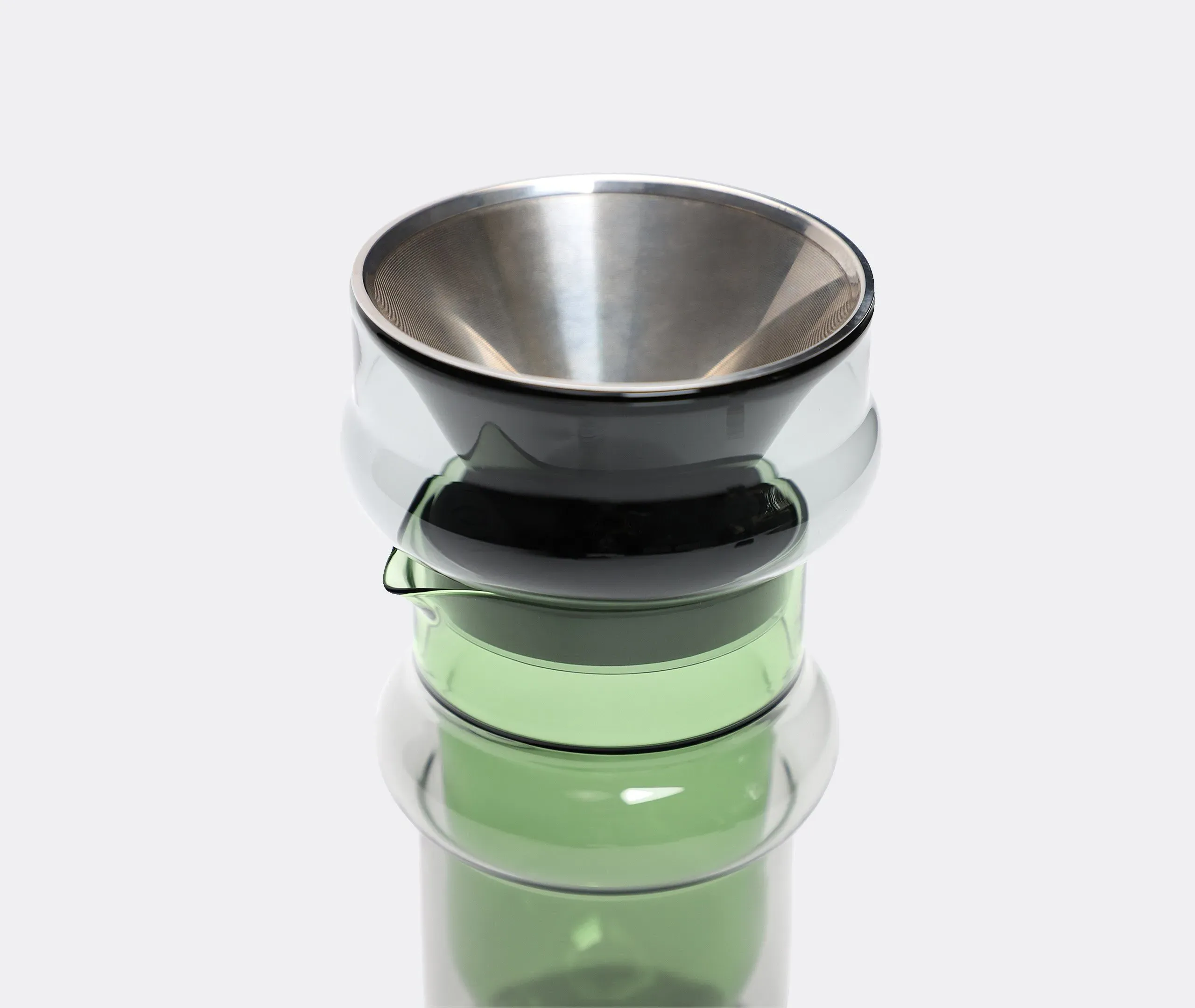 Carafe And Filter Set - Grey, Borosilicate Glass