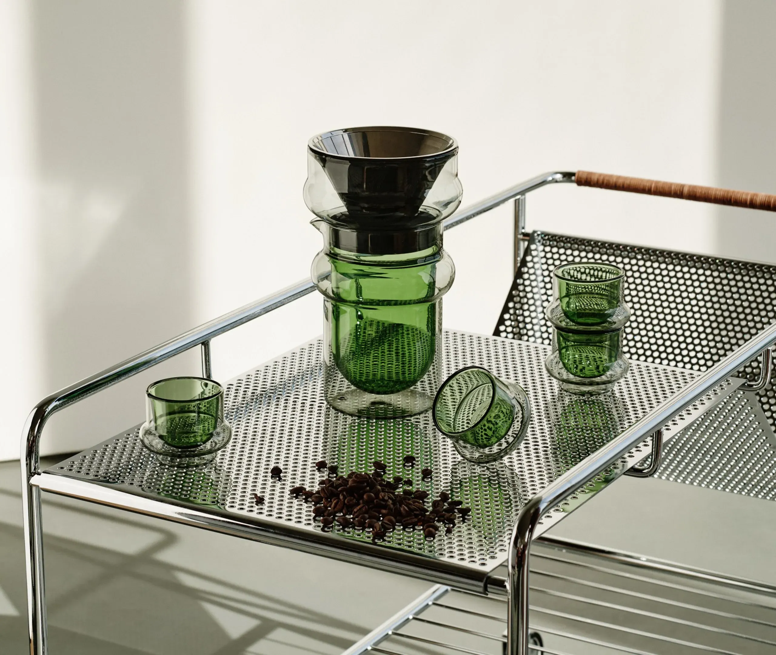 Carafe And Filter Set - Grey, Borosilicate Glass