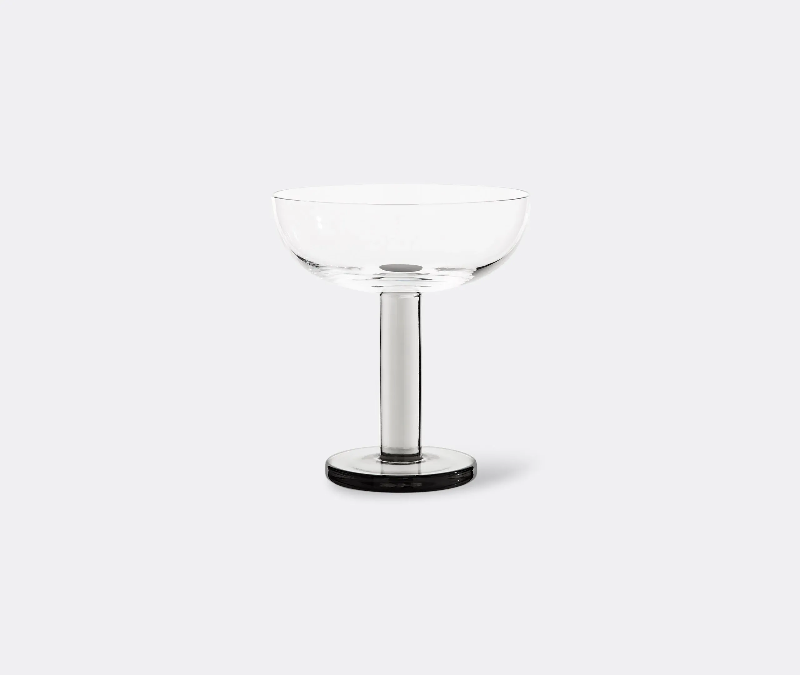 Coupe Glass Set of 2 - Clear, Mouth-Blown Glass