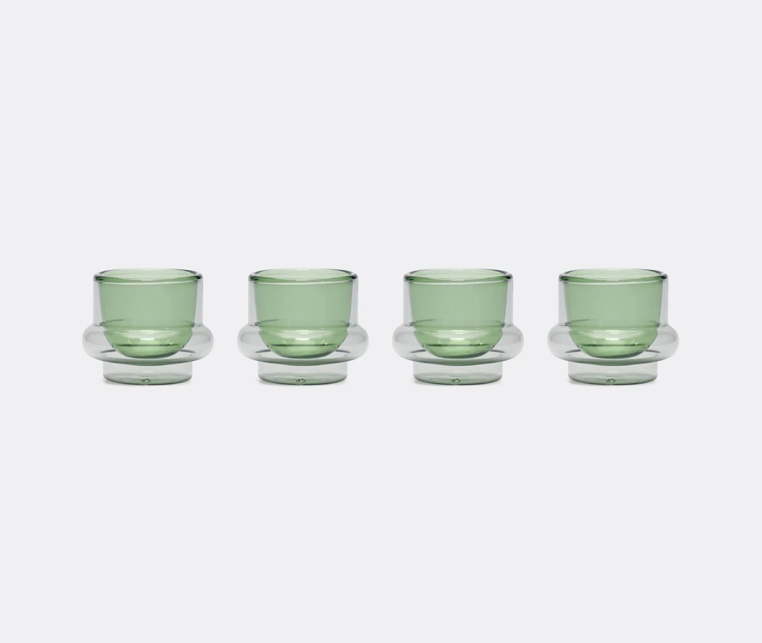 Espresso Cup Set Of Two - Grey, Borosilicate Glass