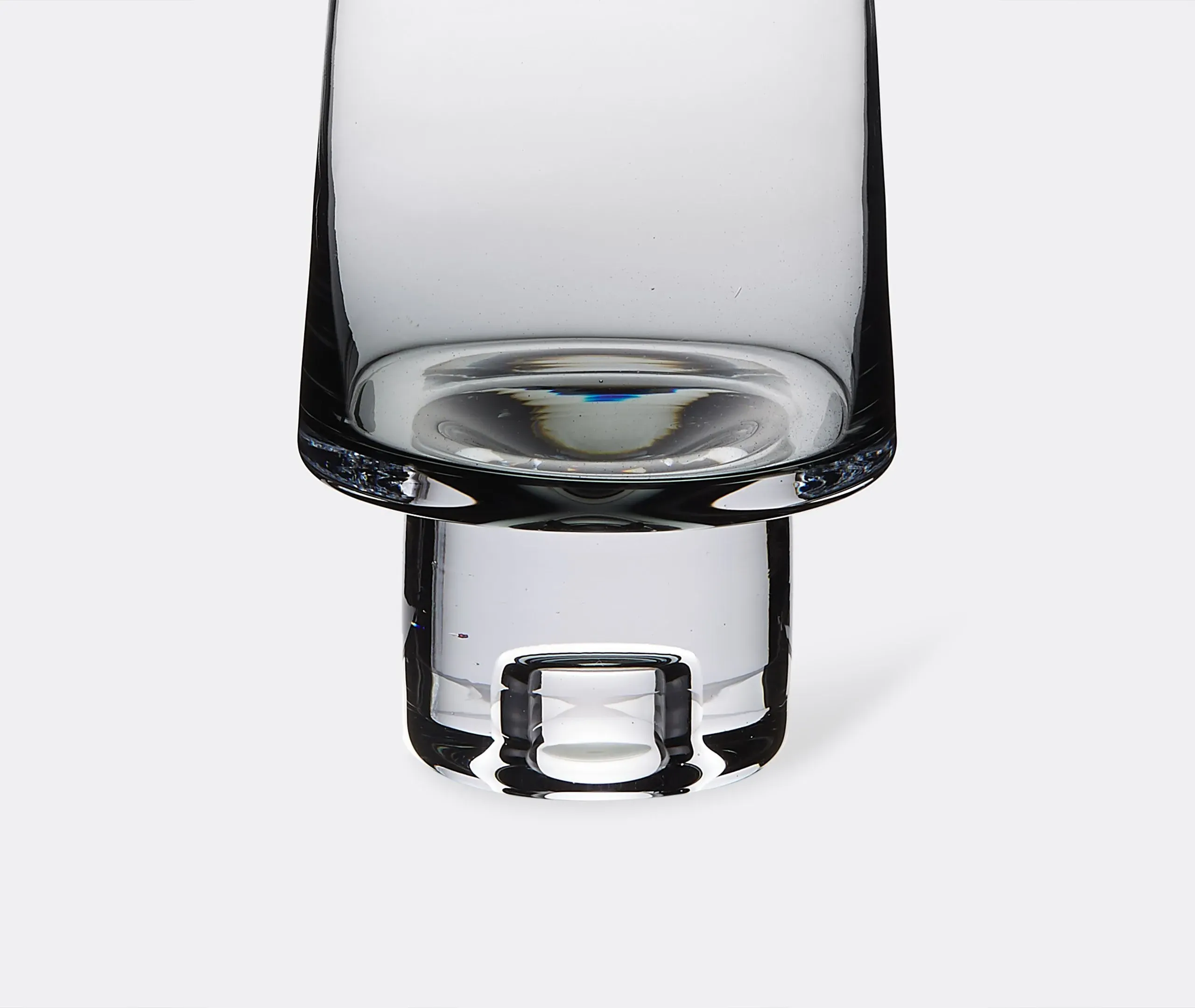 High Ball Glasses Set of 2 - Black Glass