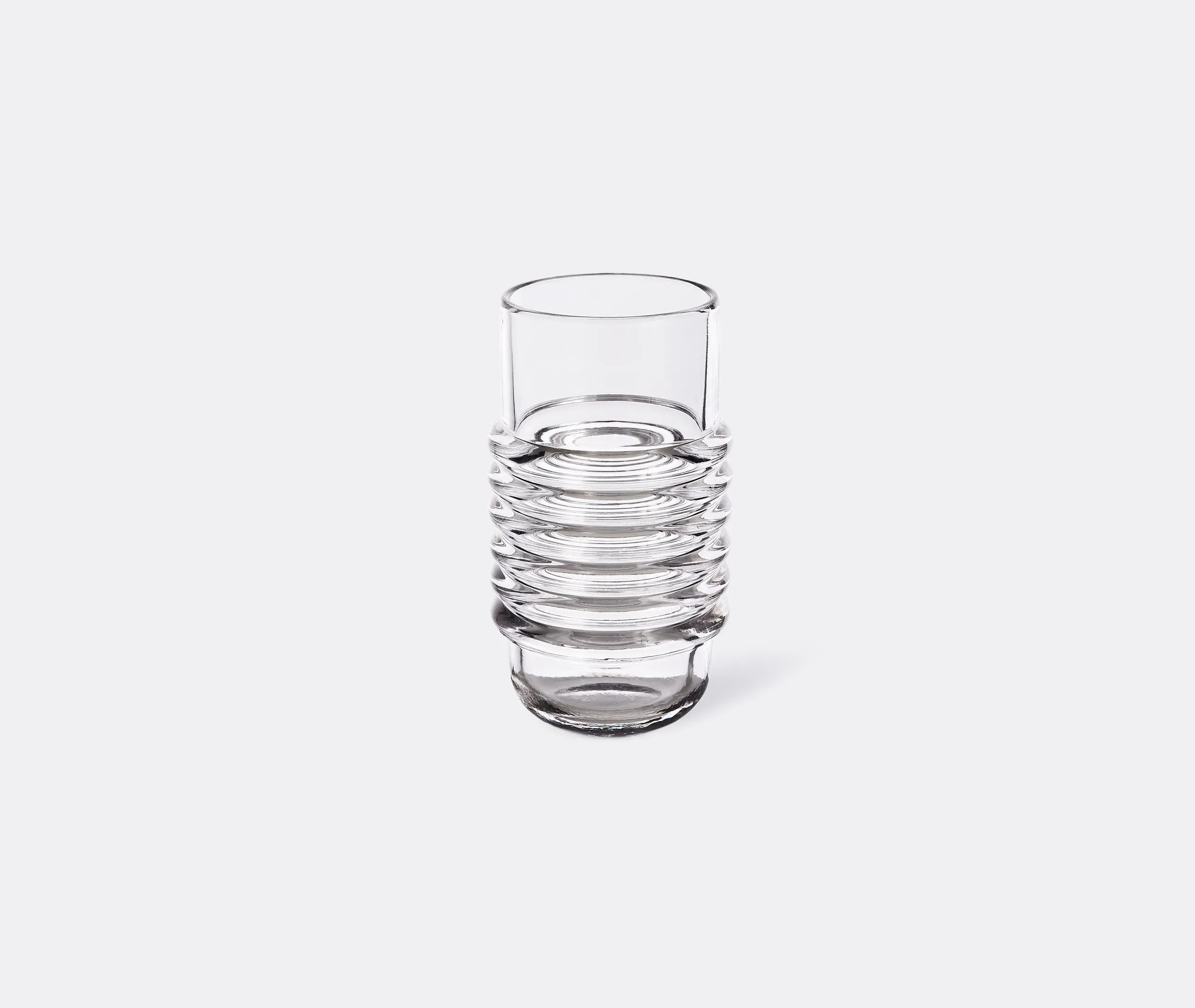 Large Press Vase - Clear, Pressed Glass image