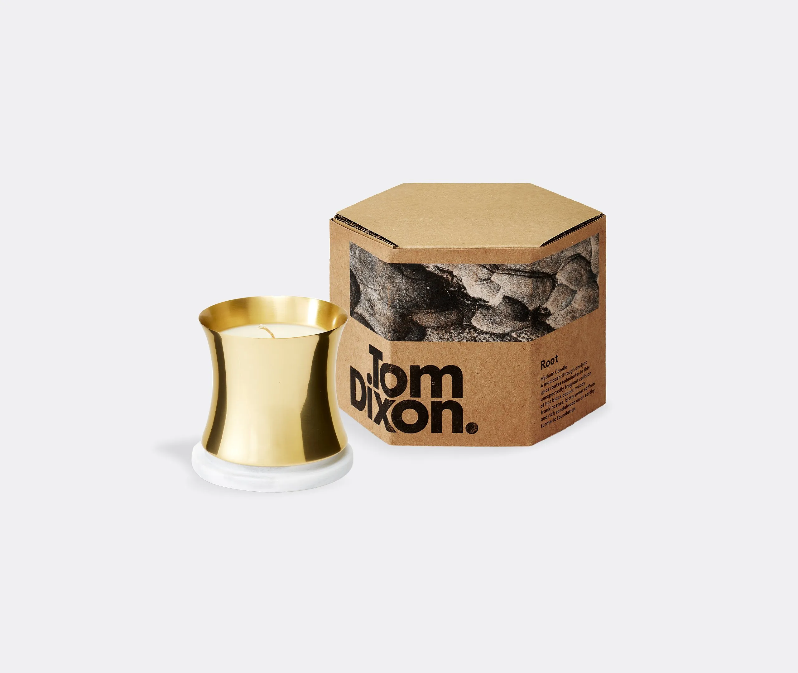 Large Root Scented Candle - Brass