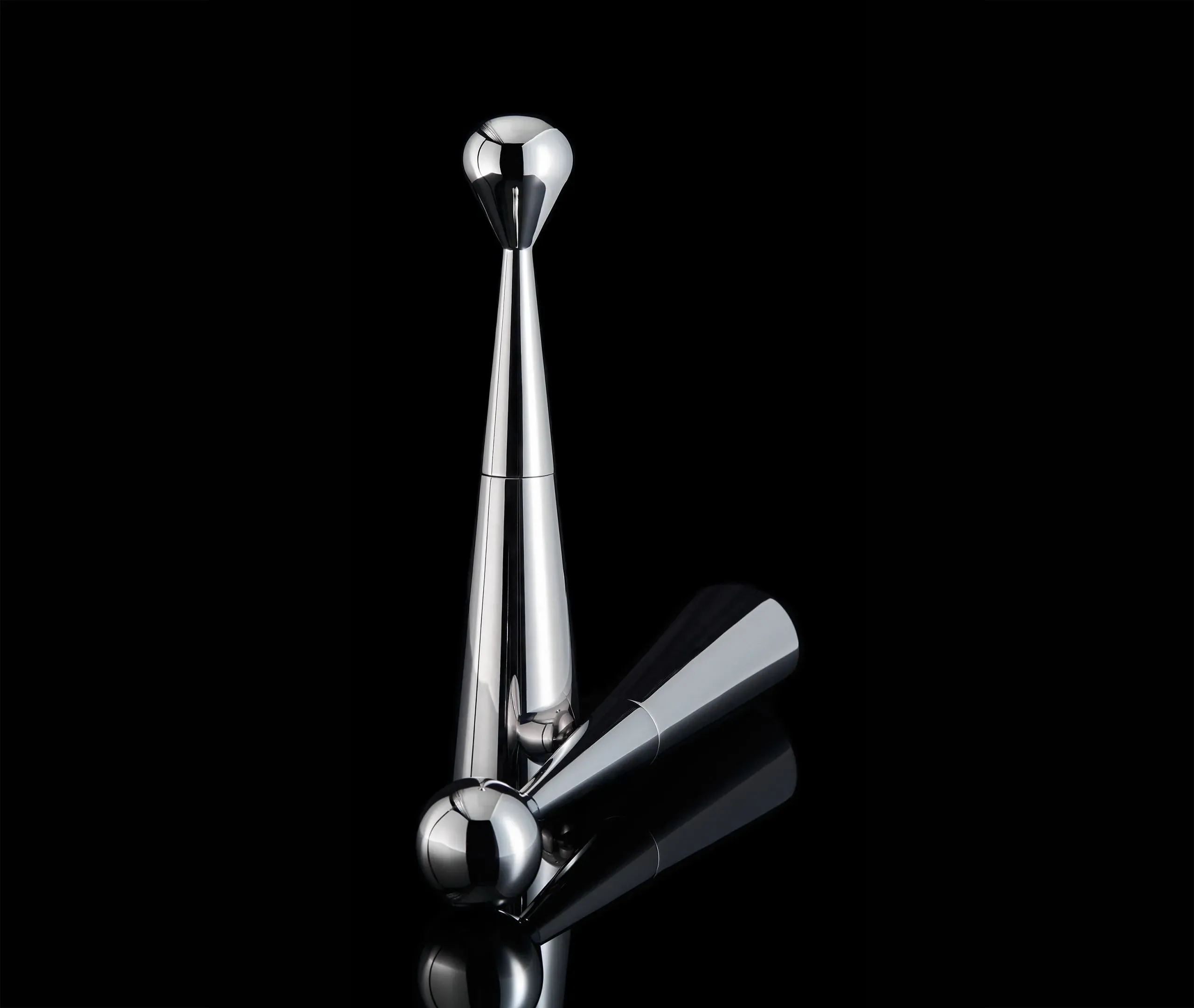 Mill Large Grinder - Chrome, Stainless Steel