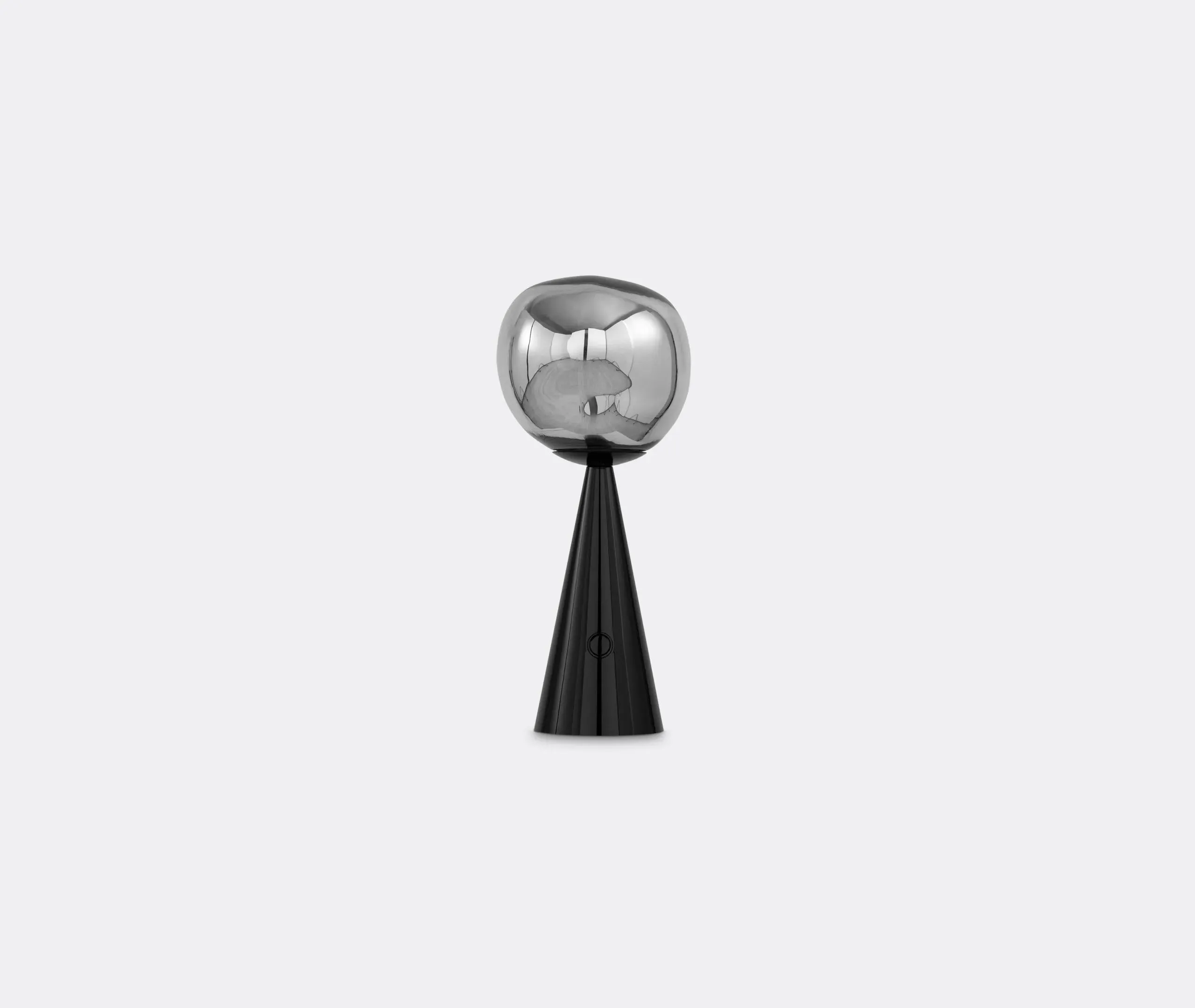 Portable LED Lamp with Battery - Black, Glass image